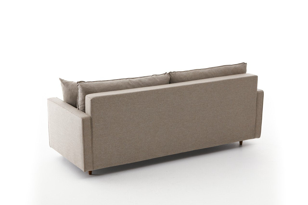 Eva - Grädd 3-Sittsoffa