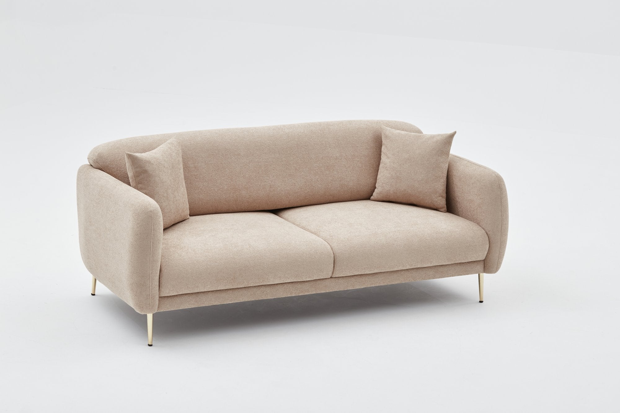 Simena - Beige 3-sits Soffa-Bädd