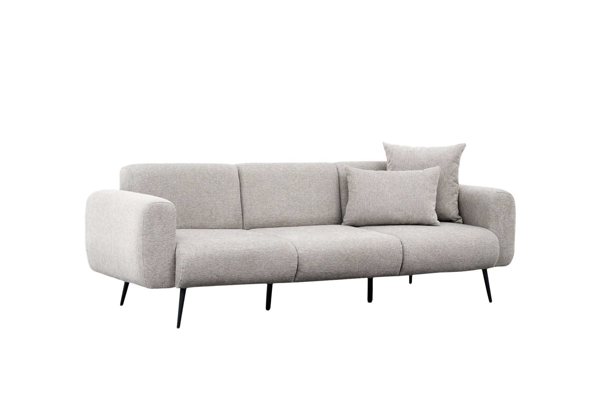 Sid - Ljus Grå 3-Sits Soffa