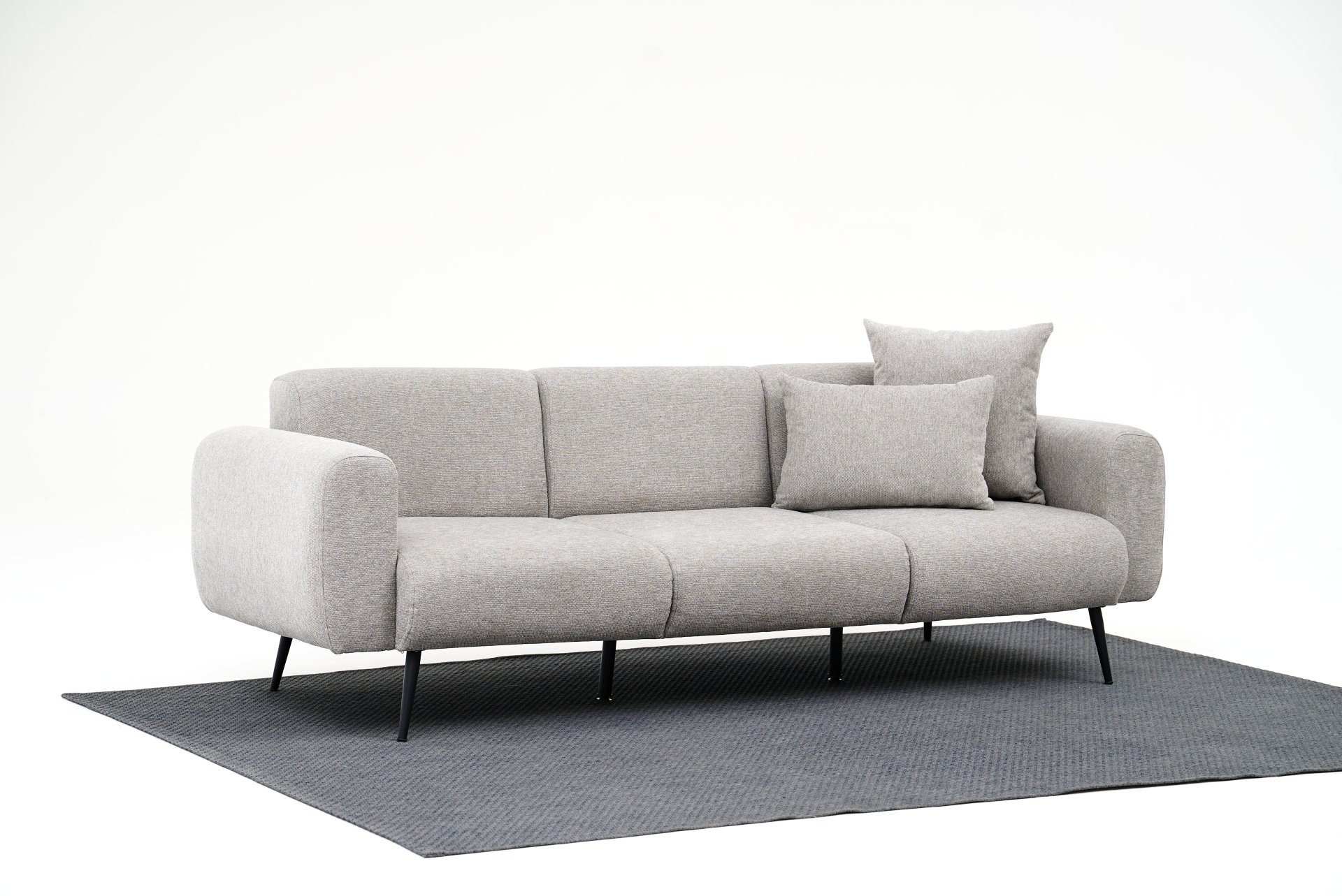 Sid - Ljus Grå 3-Sits Soffa