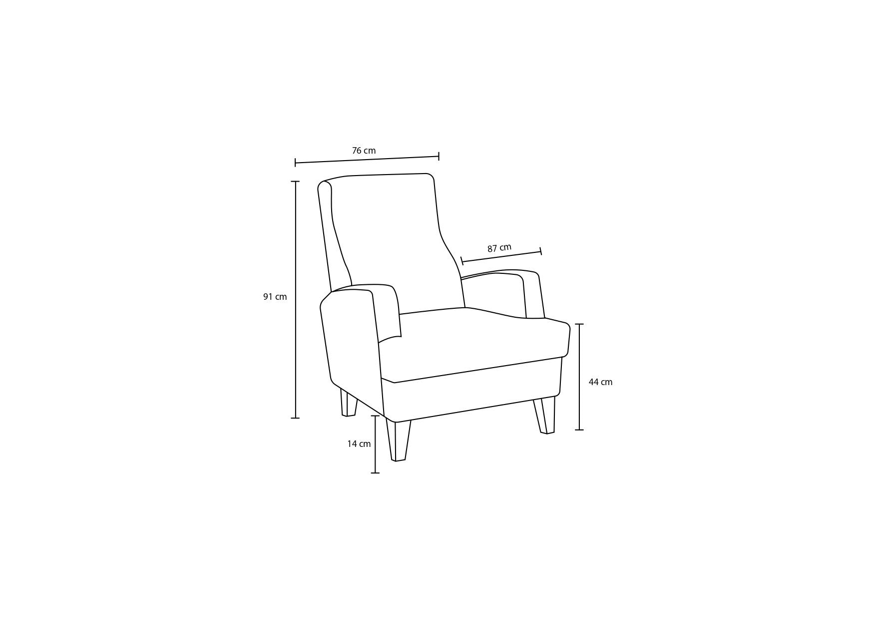 Kana - Cream Wing Chair