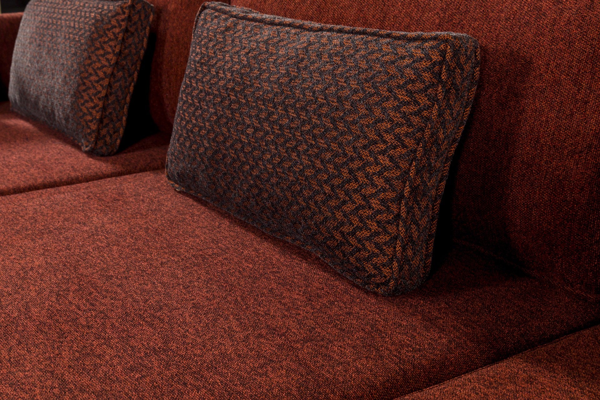Matris Left - Claret Red Corner Sofa-Bed