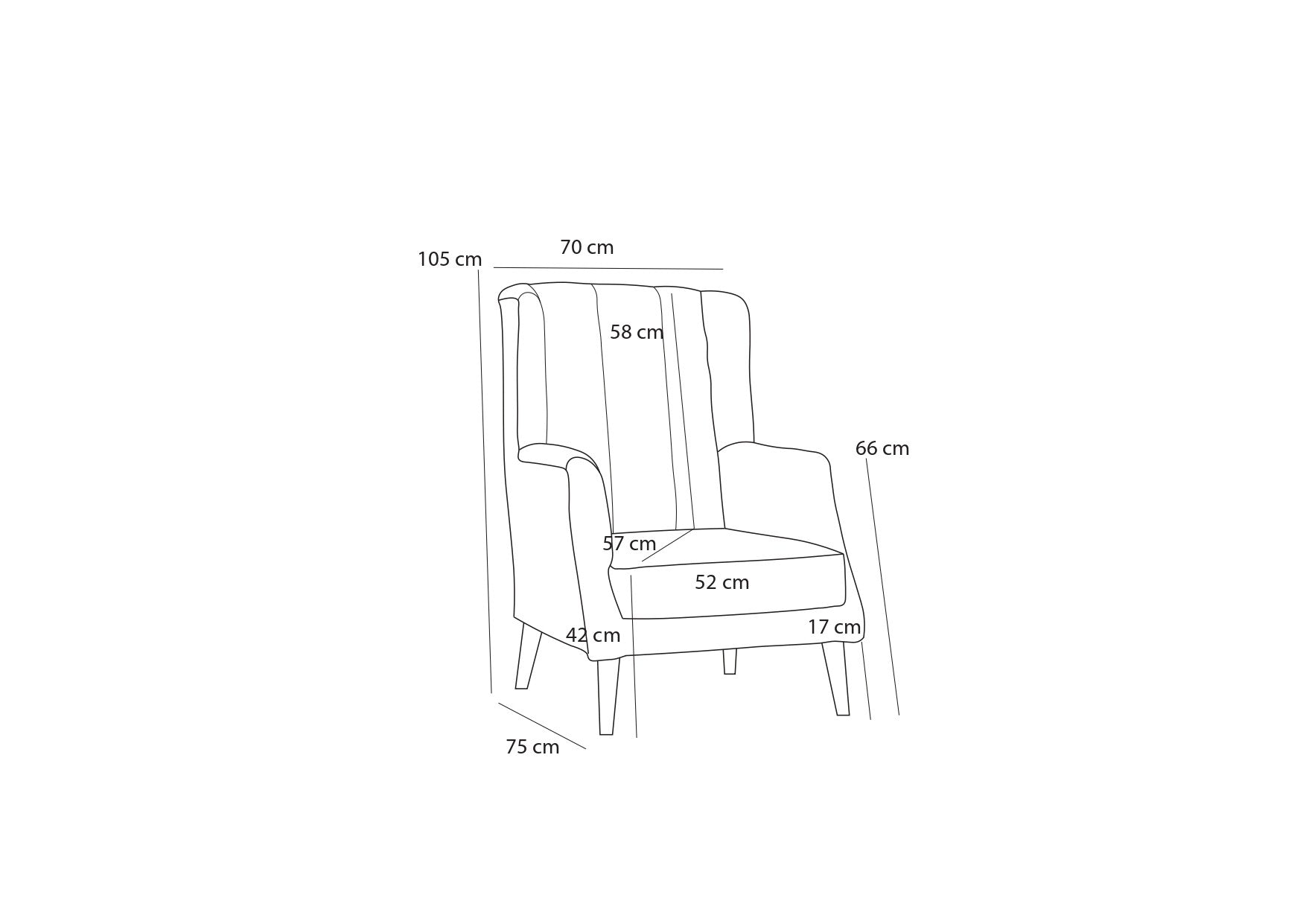 Seren - Antracit 1-Sits Soffa