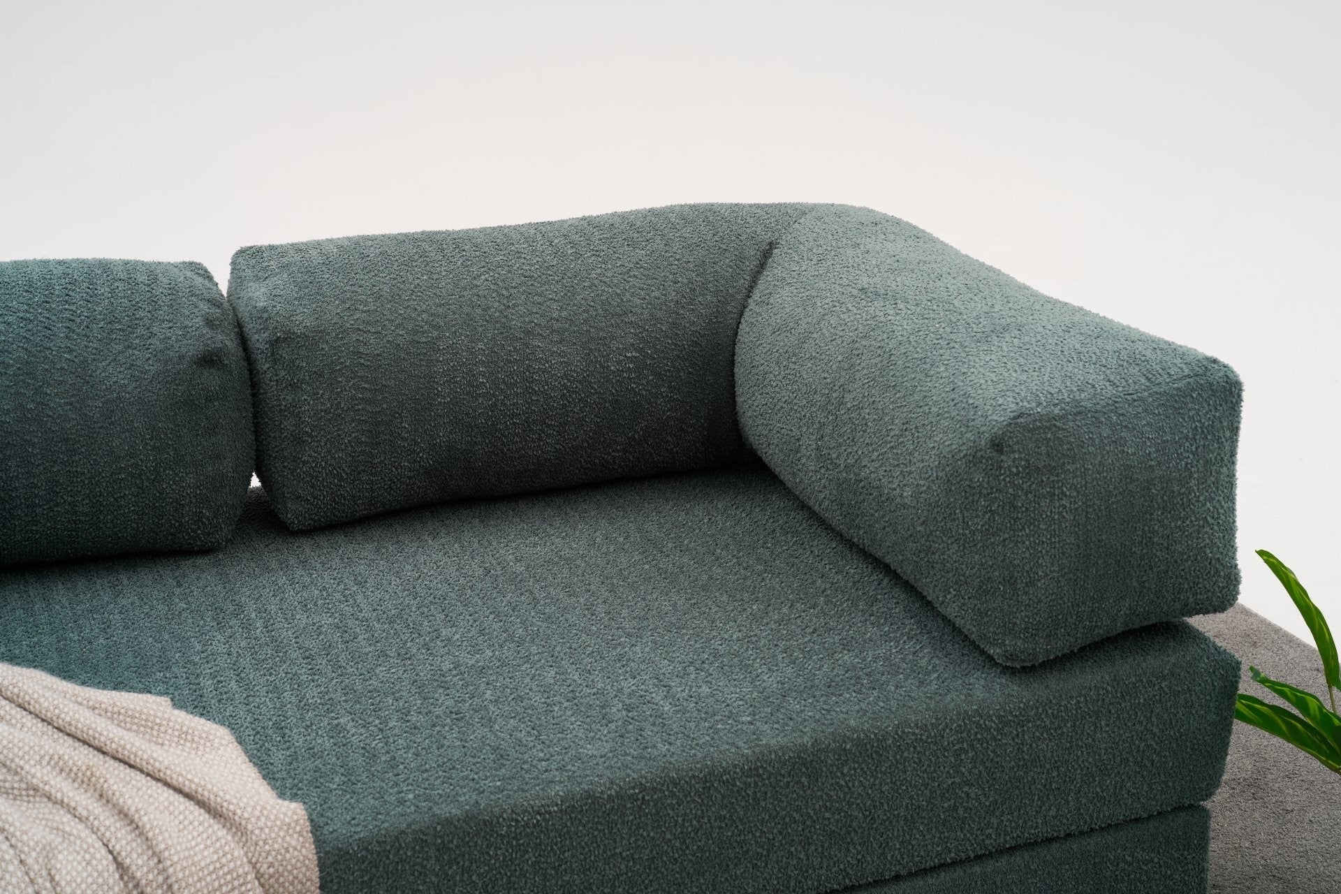 Comfort - Grön 3-Sits Soffa