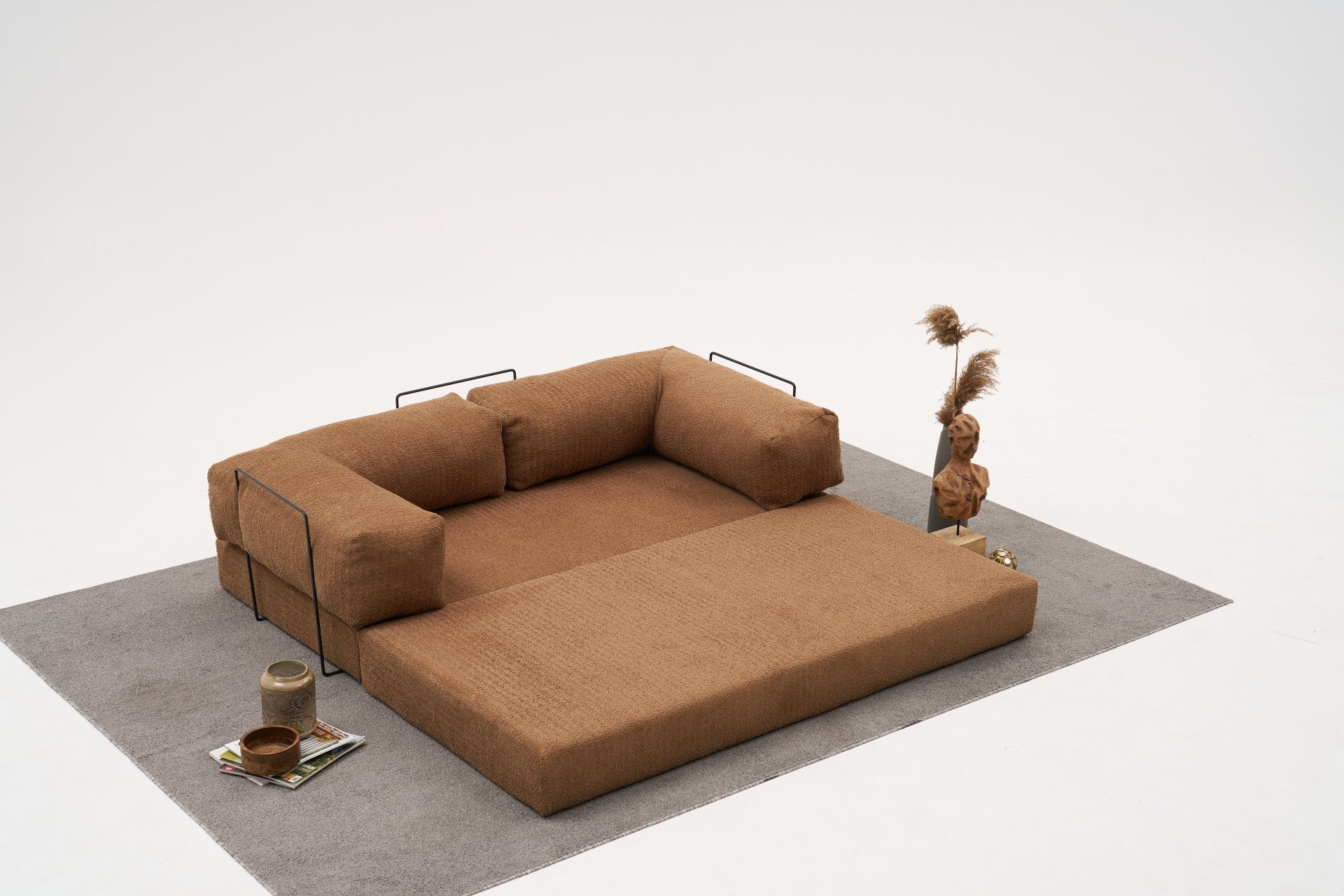 Comfort - Brun v2 3-sitssoffa