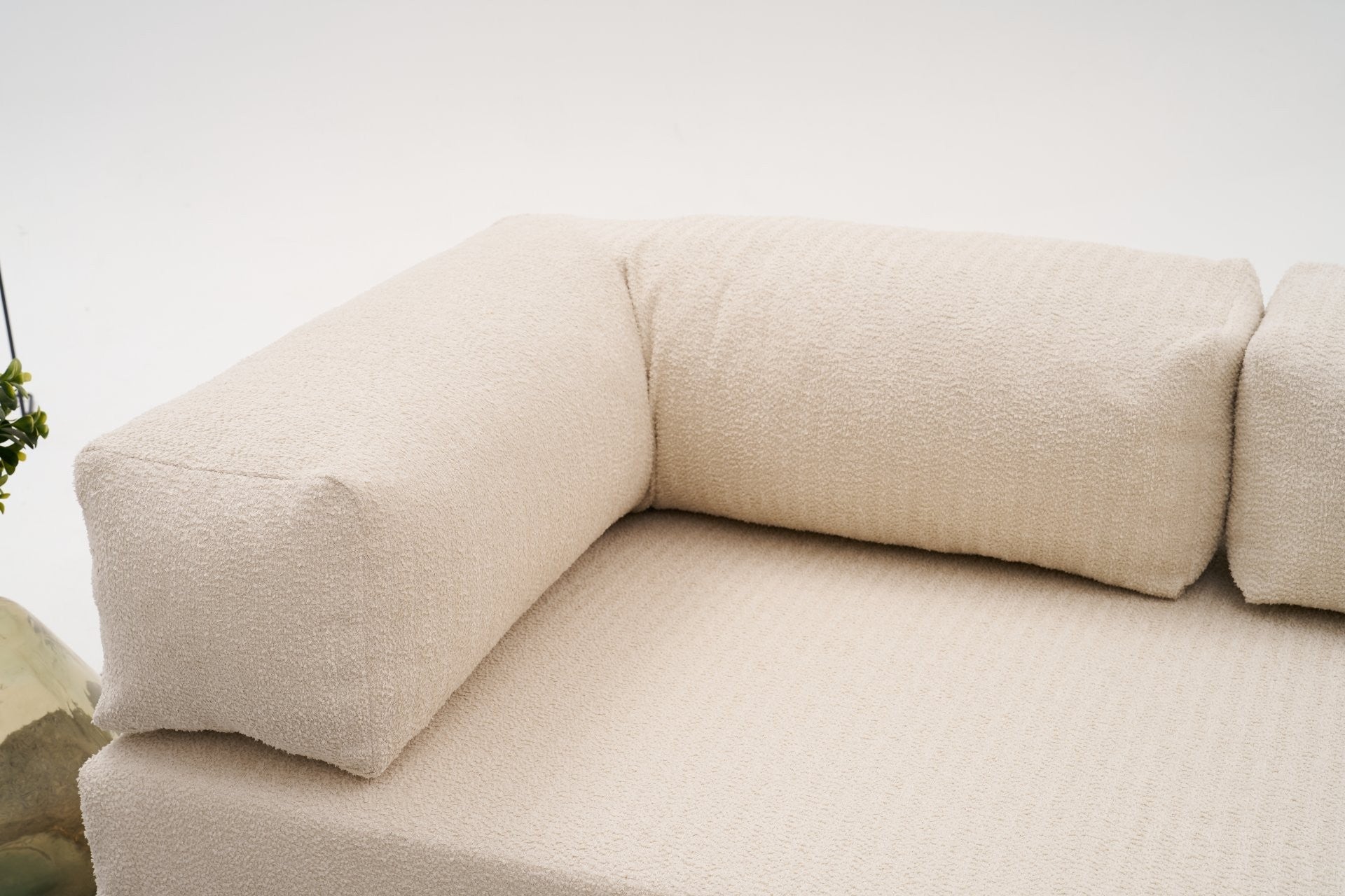Comfort Mini - Kräm Hörnsoffa