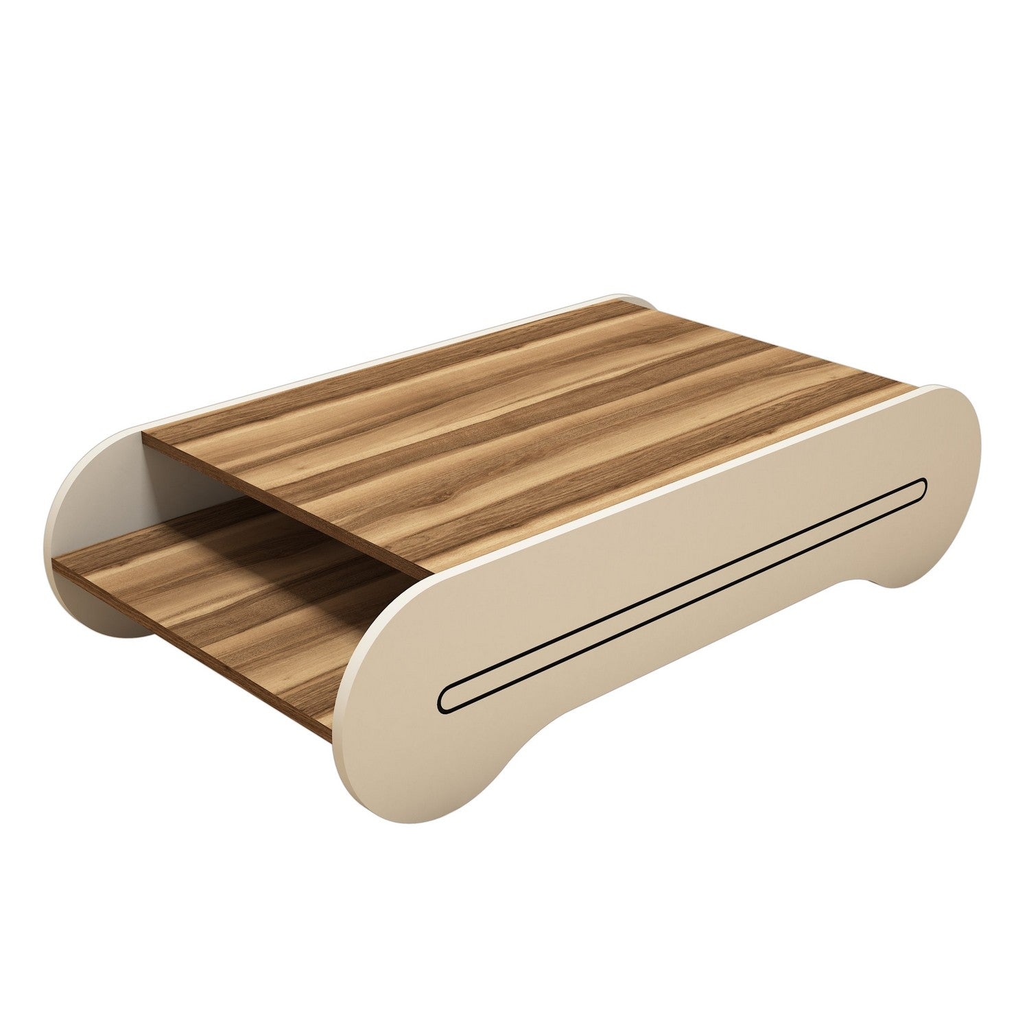 Cool - Valnöt, Grädd Kaffe Bord