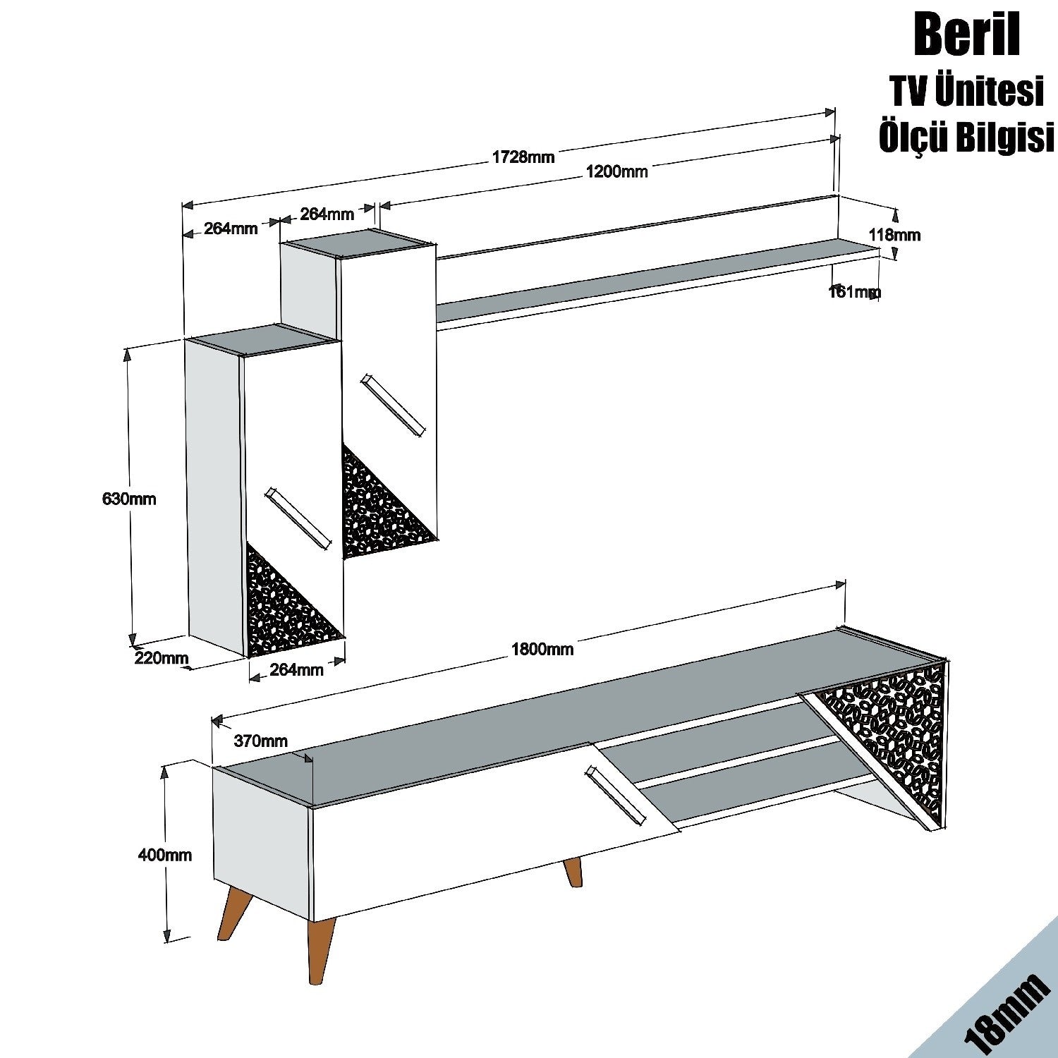 Beril - Ek TV-enhet