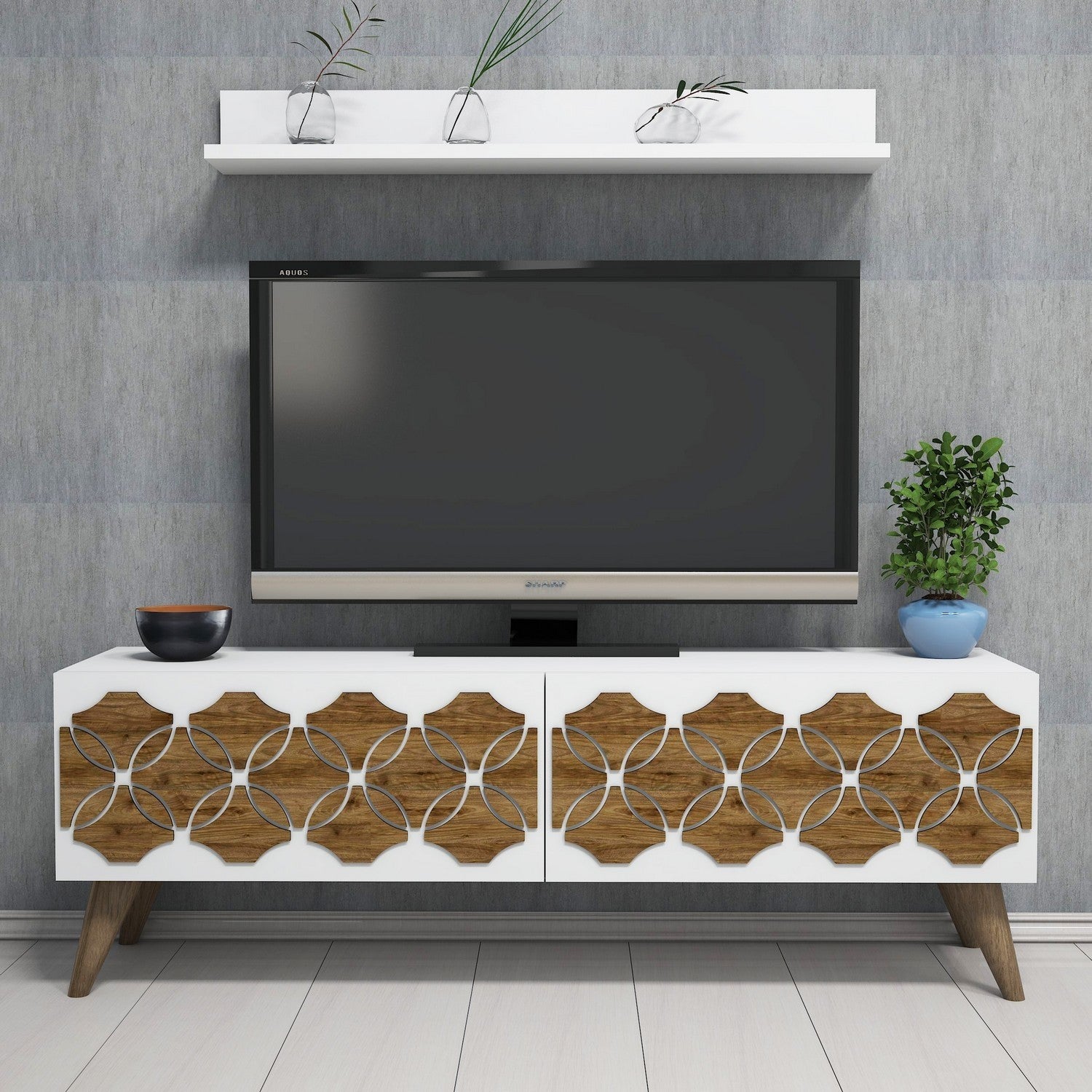Nisan - Vit TV Enhet