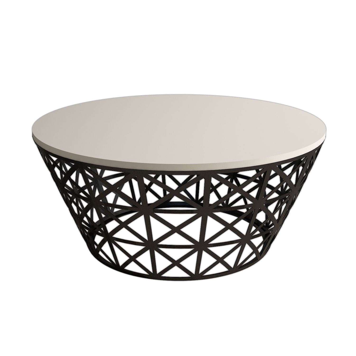 Stil Metall Forge - Grädde Kaffe Bord