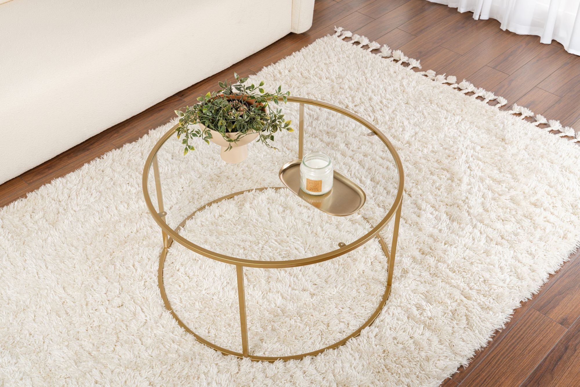 Aurum - 80 - Guld, Transparent Kaffe Bord