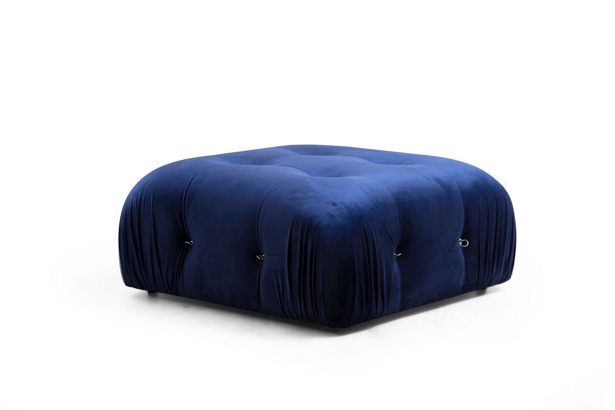 Bubble Velvet Blue L1-O1-1R-PUF Hörnsoffa