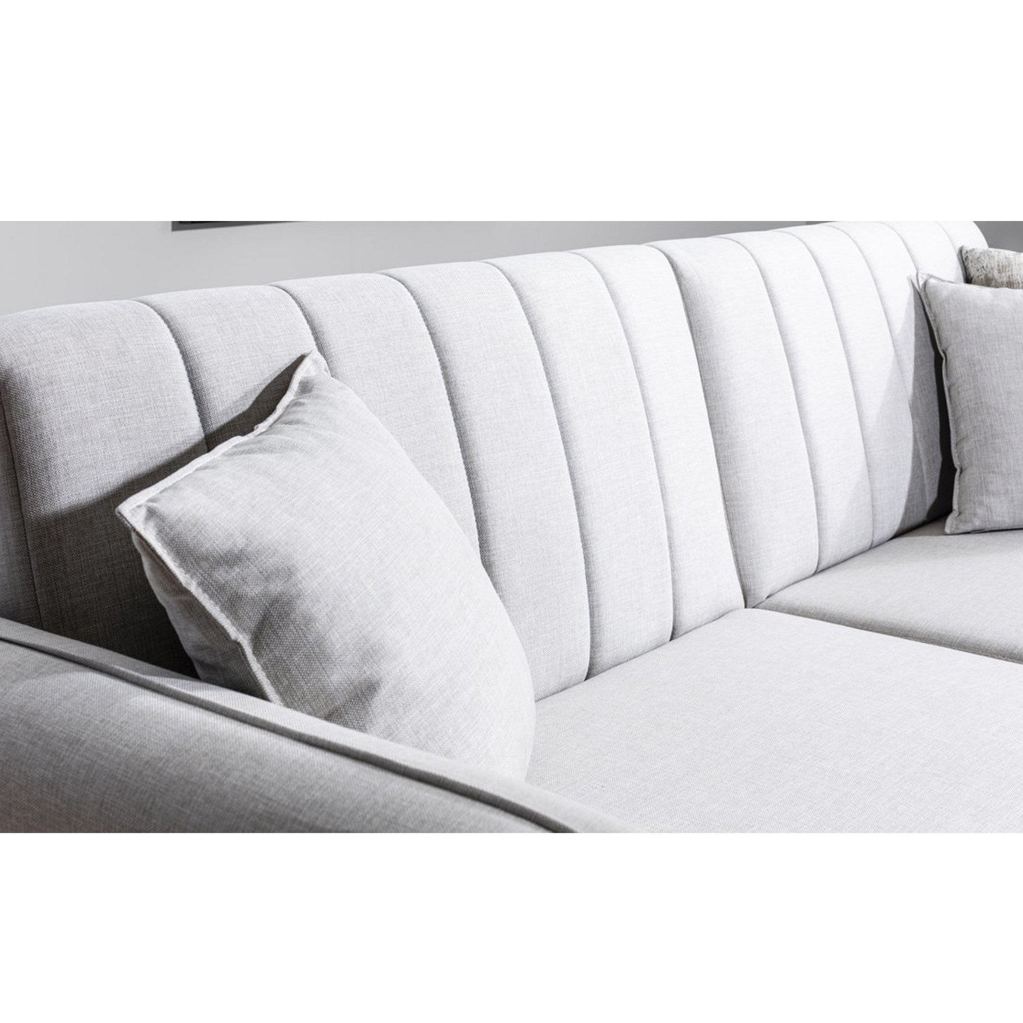 Aqua - Cream 3-Seat Sofa-Bed