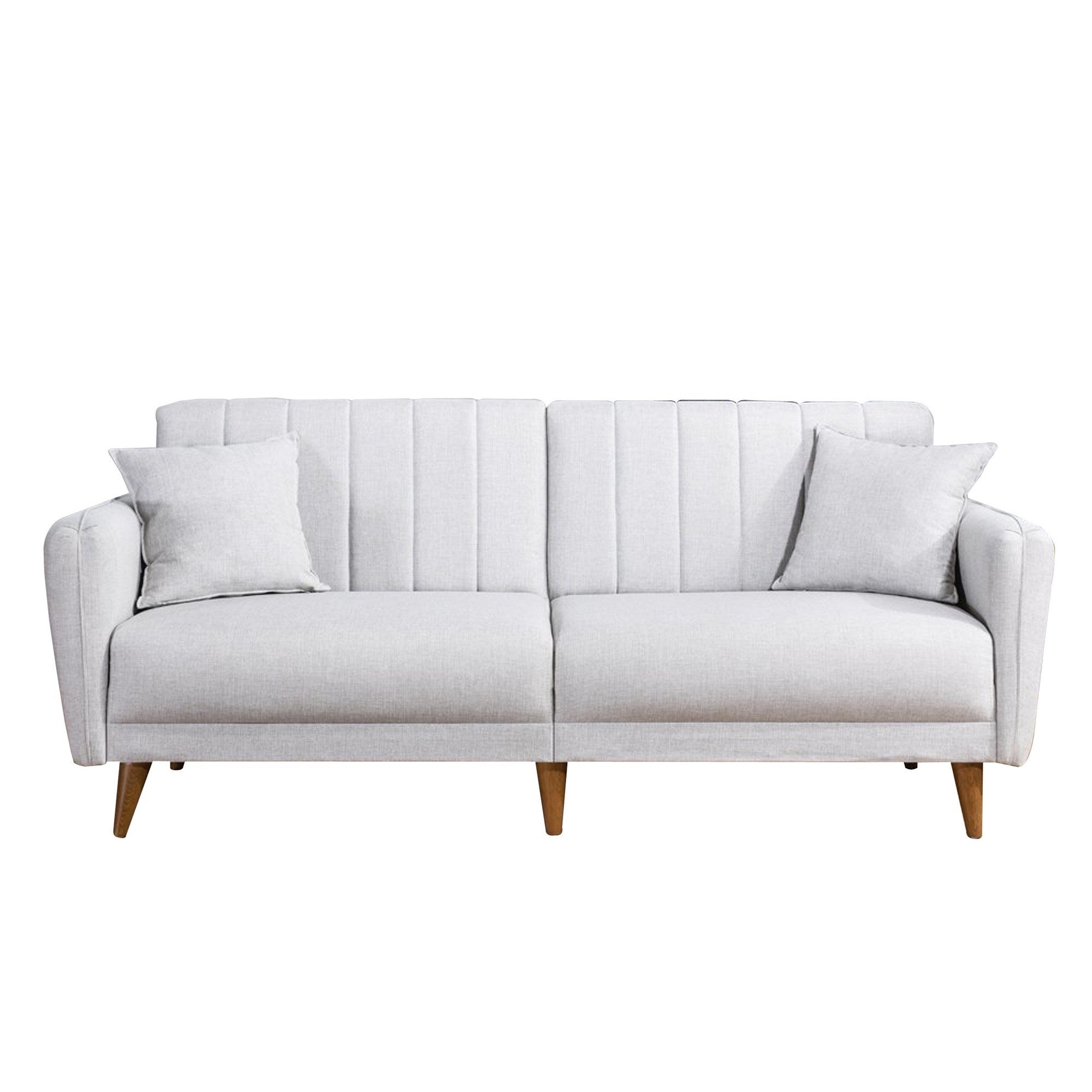 Aqua - Cream 3-Seat Sofa-Bed