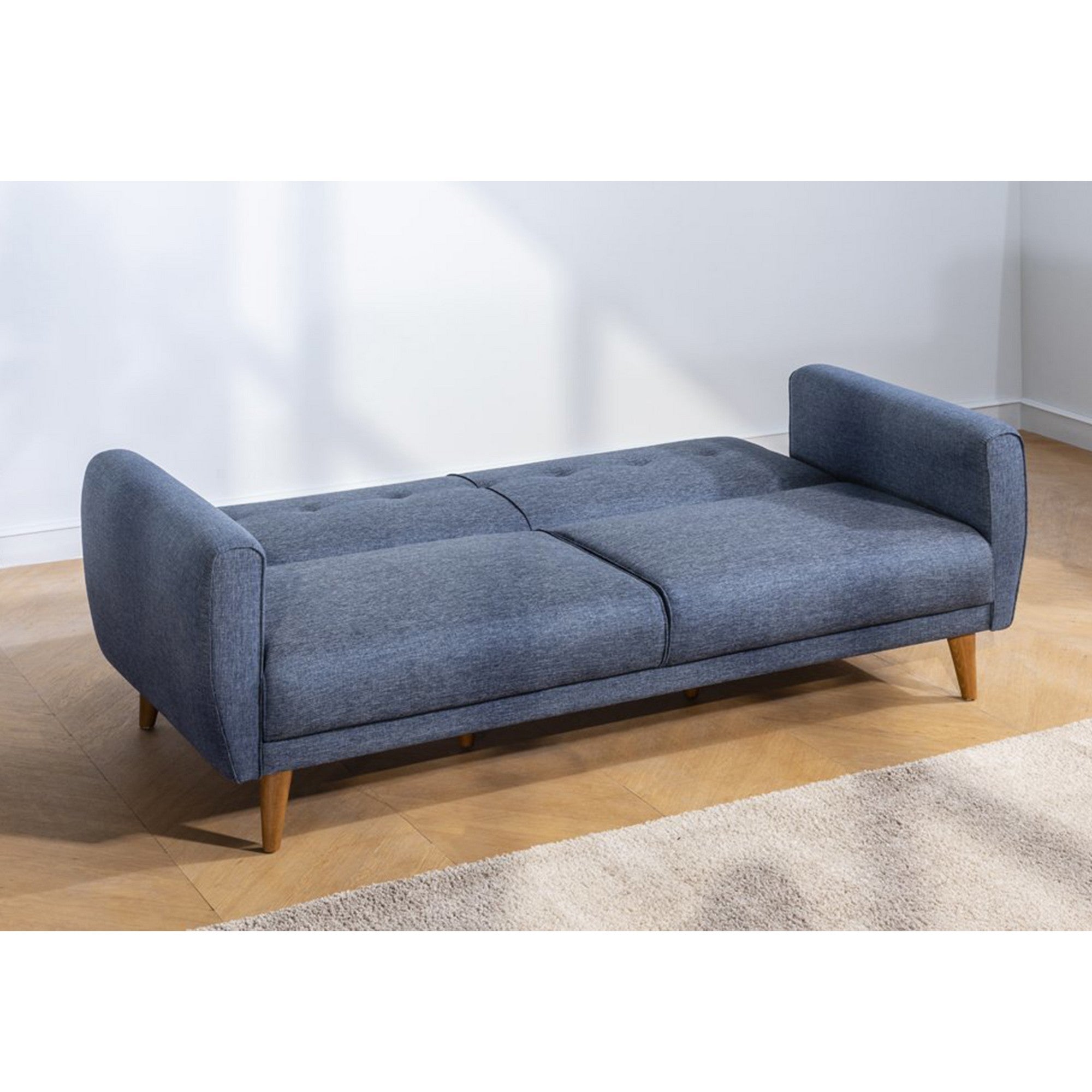 Aria - Mörkblå 3-Sits Soffa-Bädd