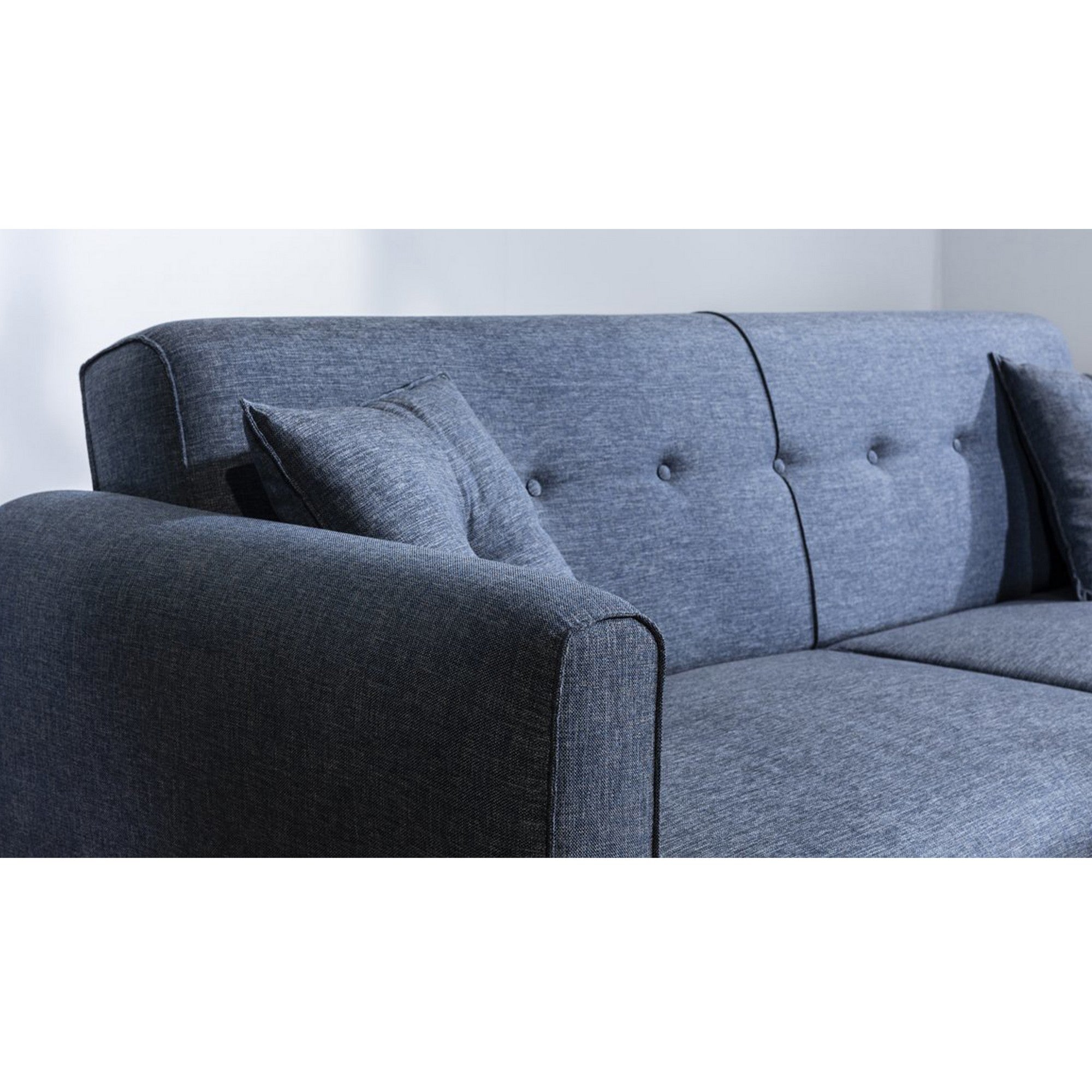 Aria - Mörkblå 3-Sits Soffa-Bädd