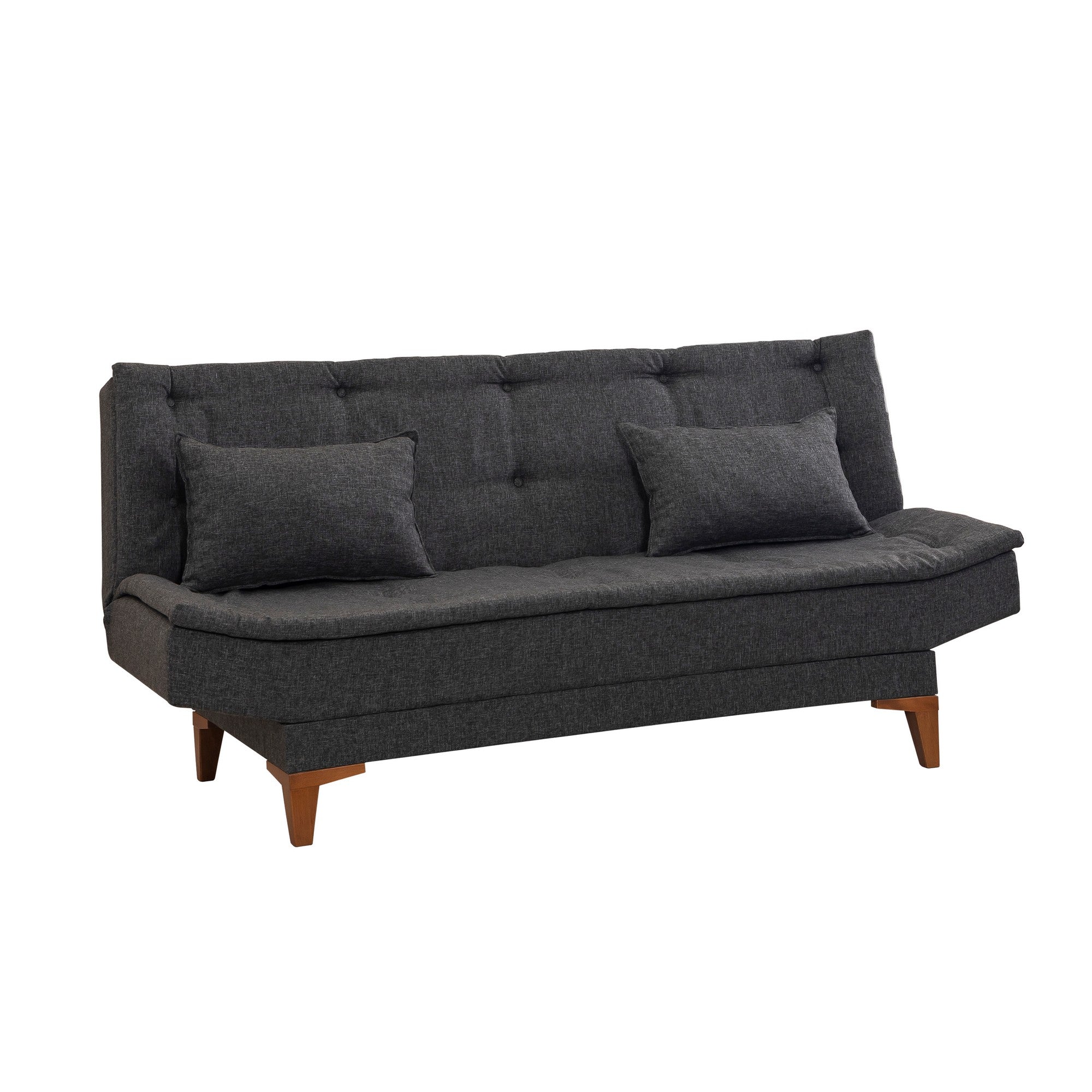 Santo - Antracit 3-Sits Soffa-Säng