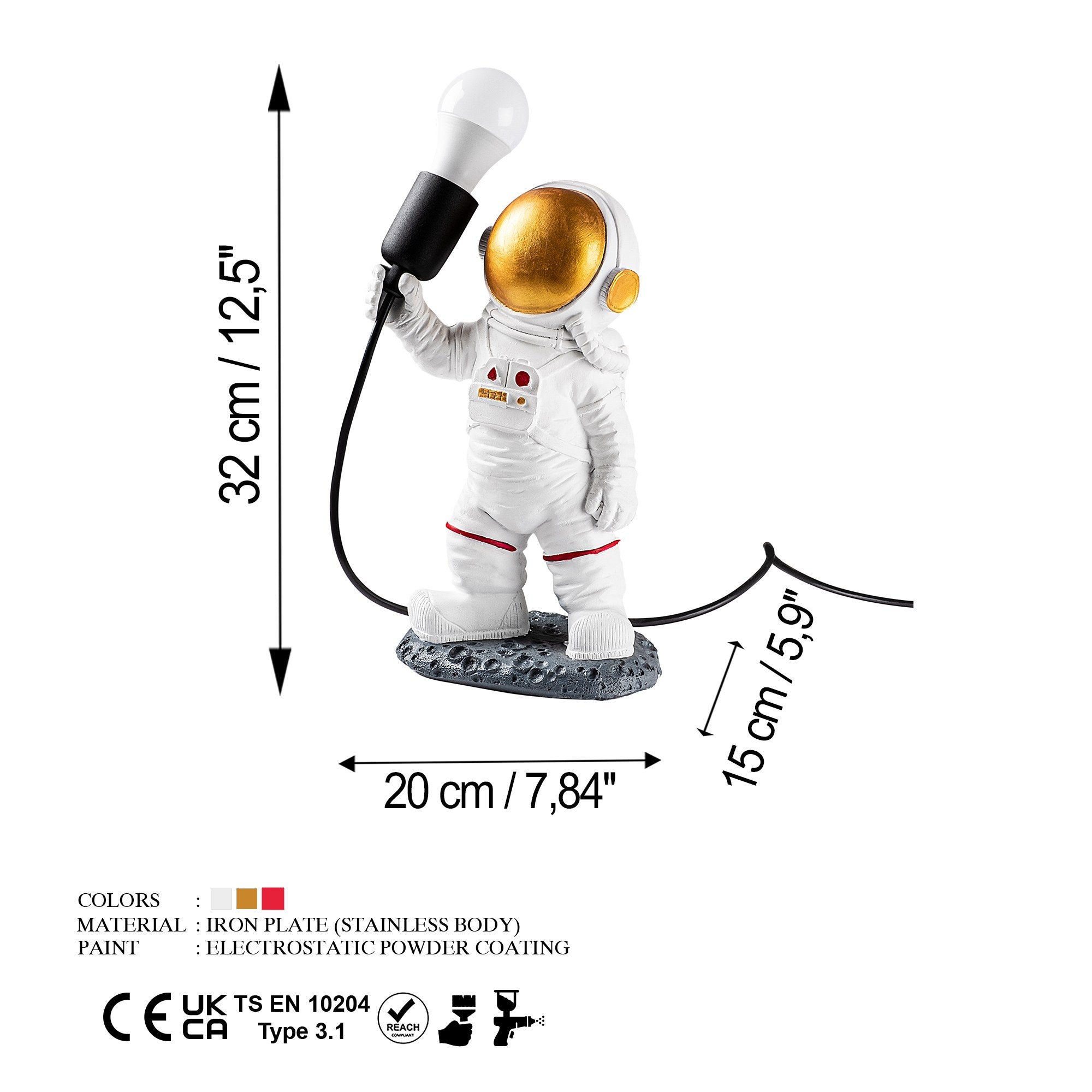 Astronaut - 1 Bordslampa