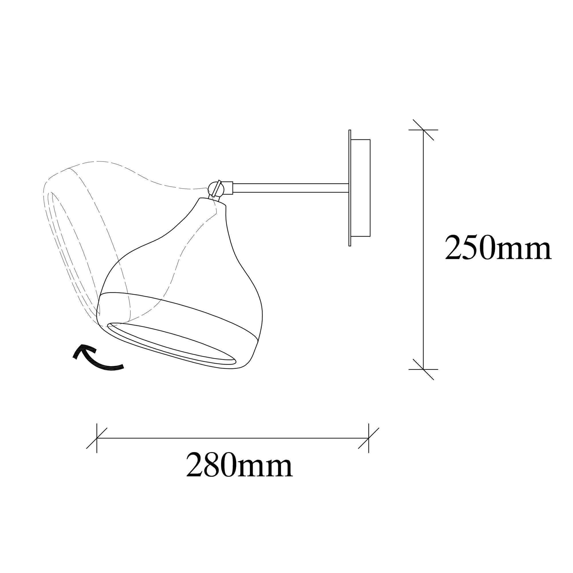 Yıldo - 6901 Vägglampa