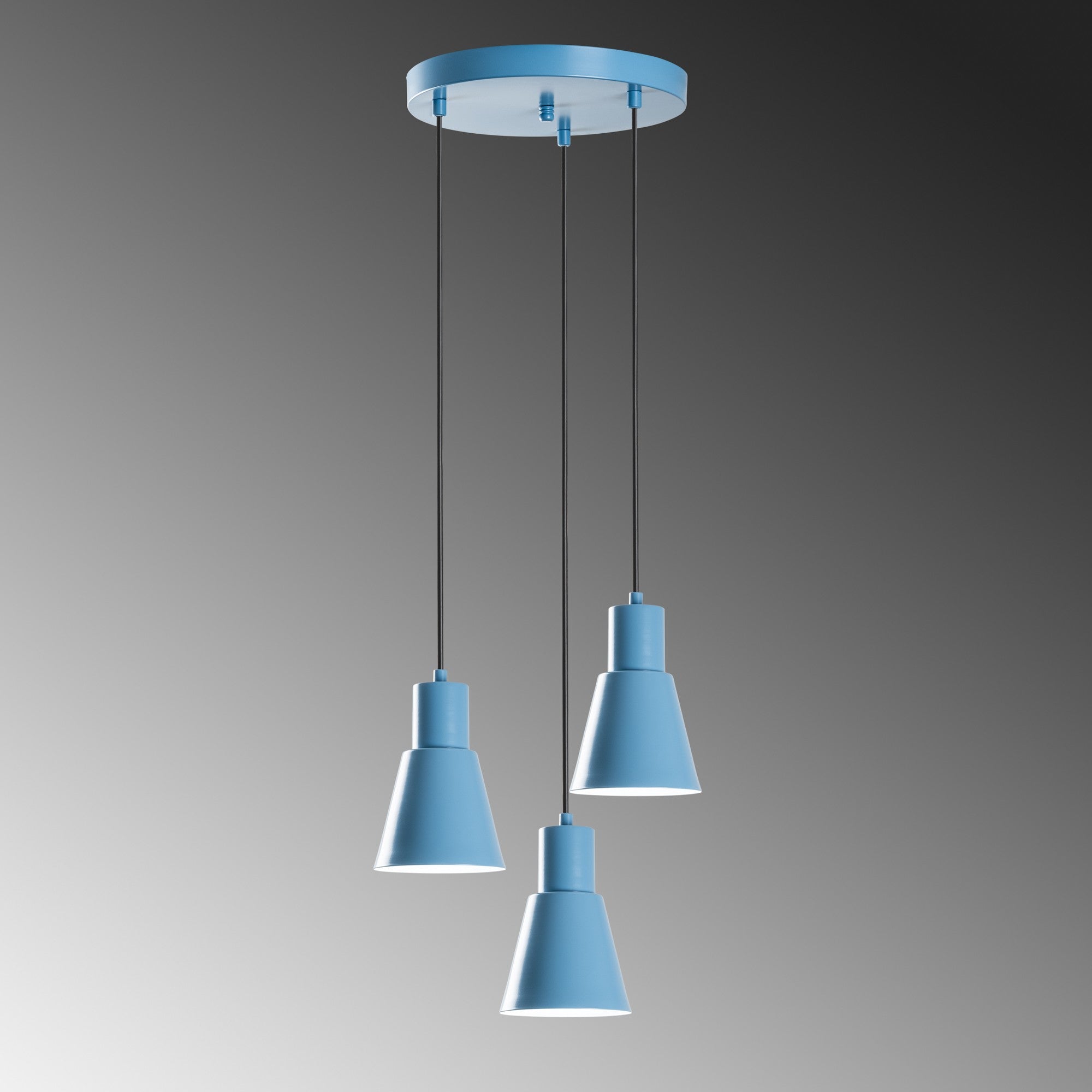 Konikkem - 6357 - 3 - Ljusblå Chandelier