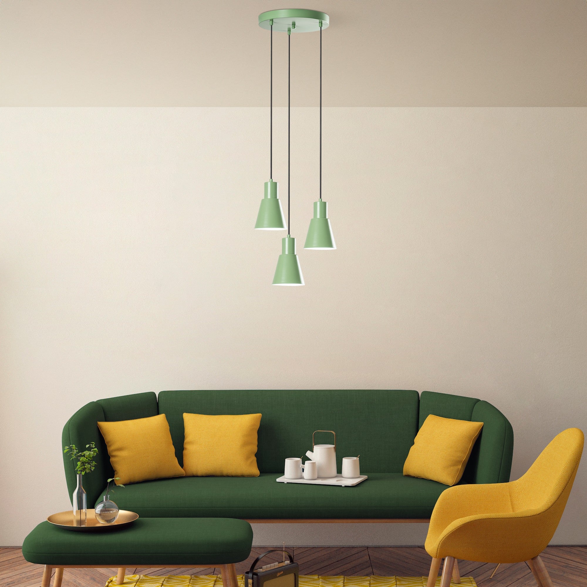 Konikkem - 6357 - 3 - Mint Chandelier