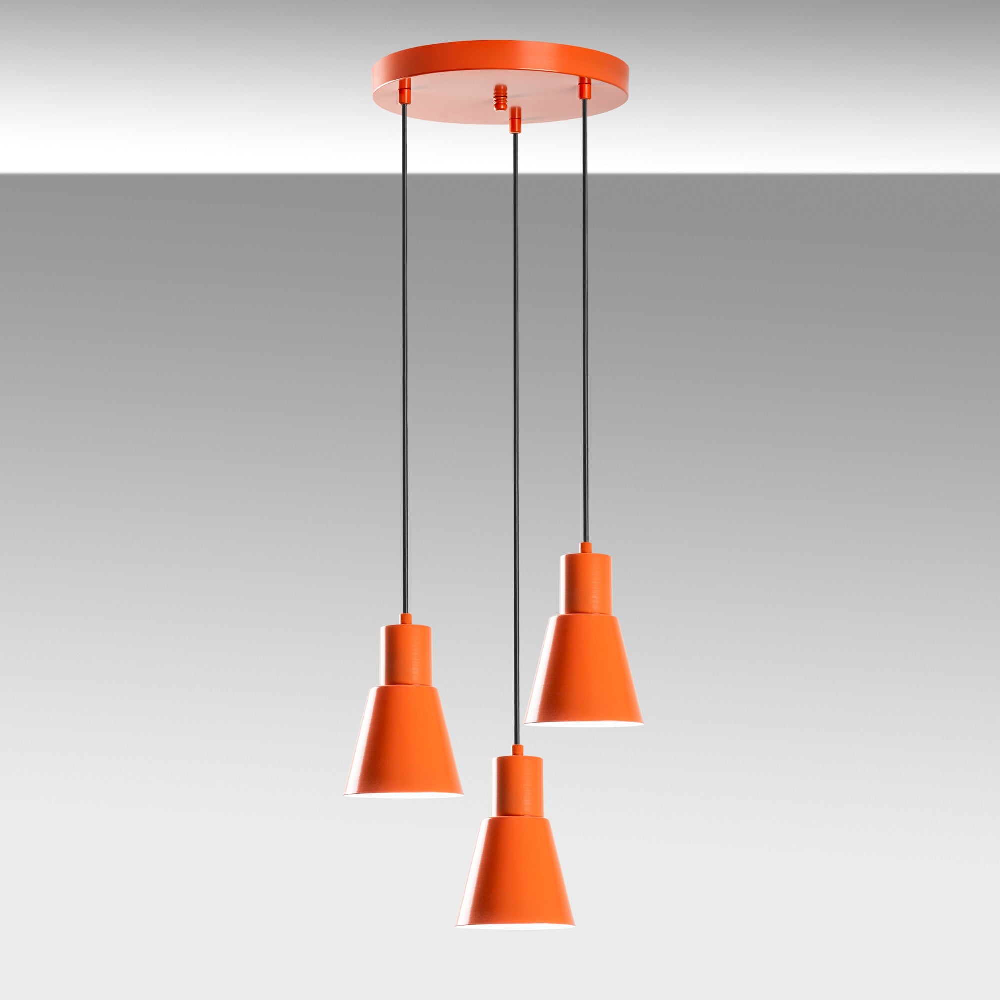 Konikkem - 6357 - 3 - Orange Chandelier