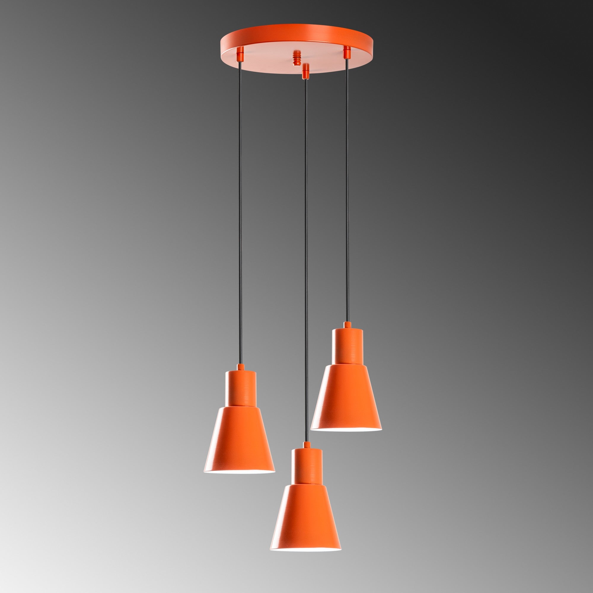 Konikkem - 6357 - 3 - Orange Chandelier