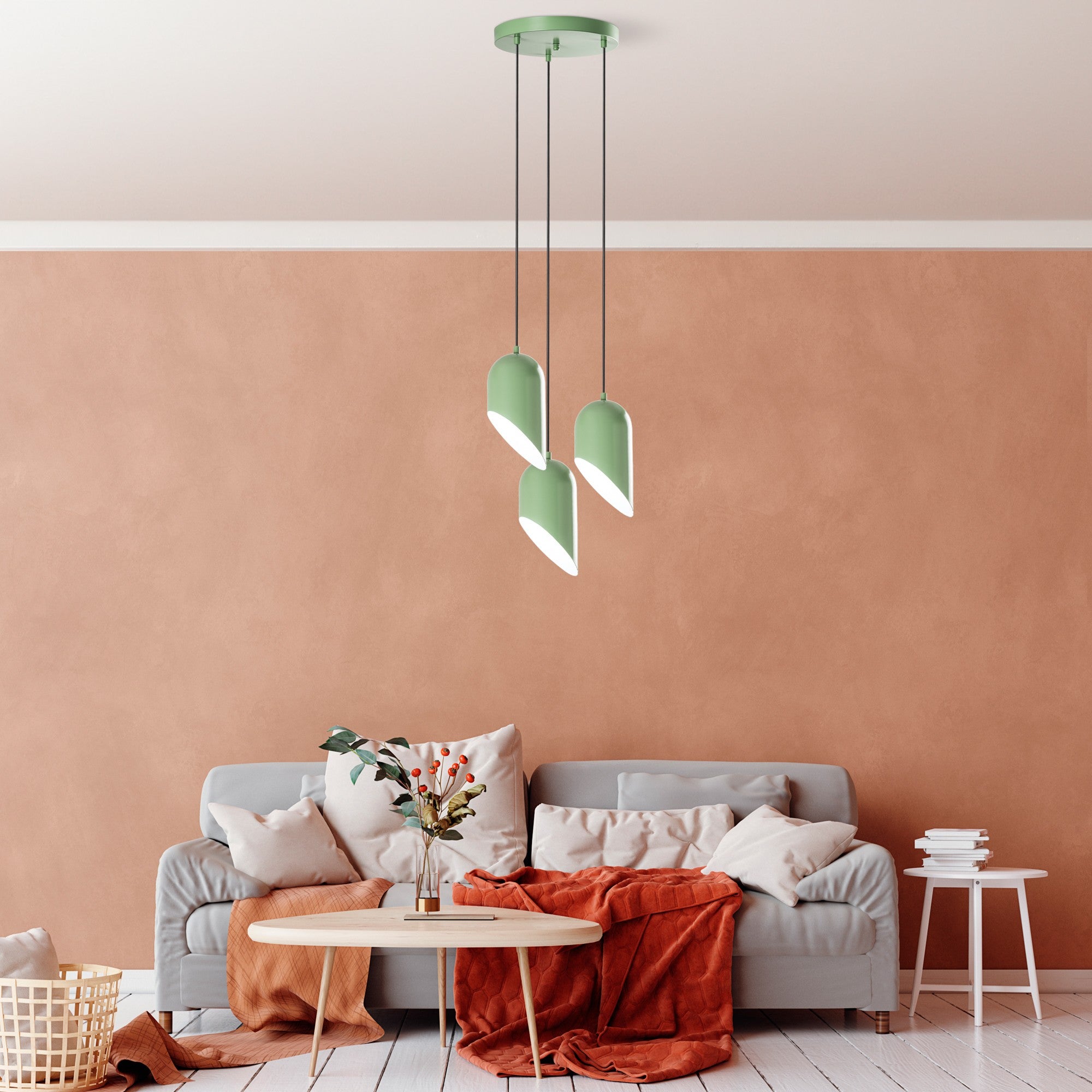 Kesik - 6176 - 3 - Mint Chandelier
