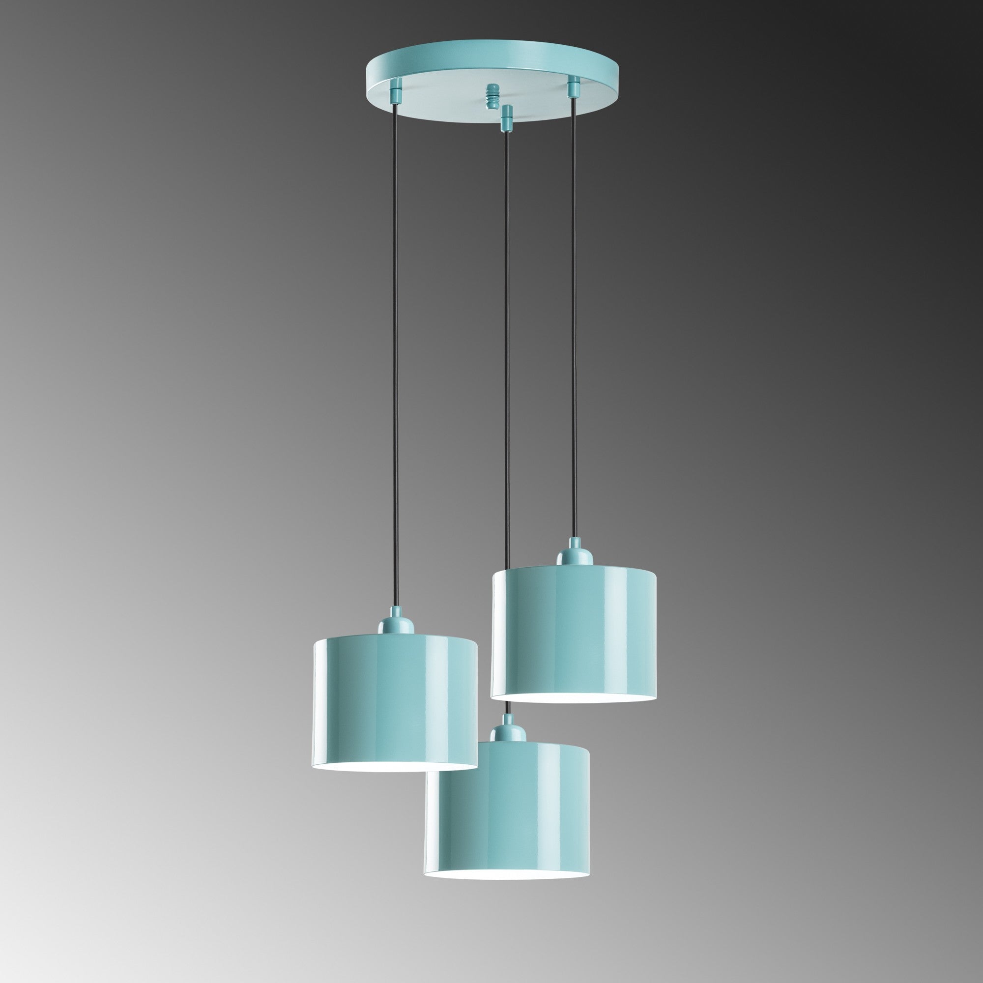 Duz - 195Turquoise - 3 Kandelaber