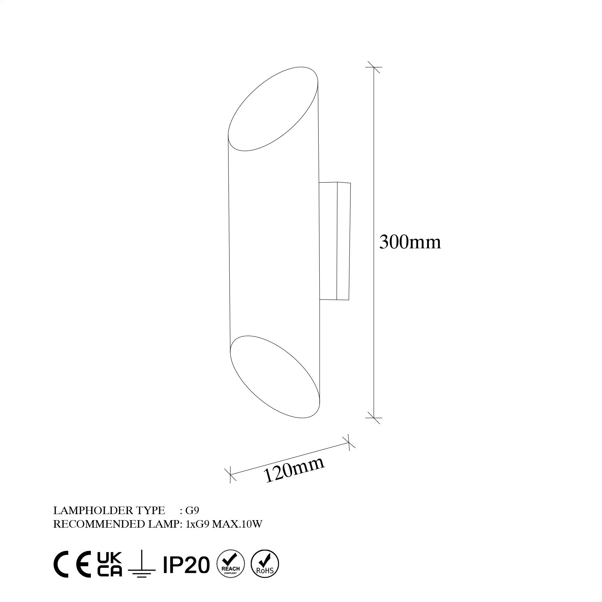 Cut - 11815 Vägglampa