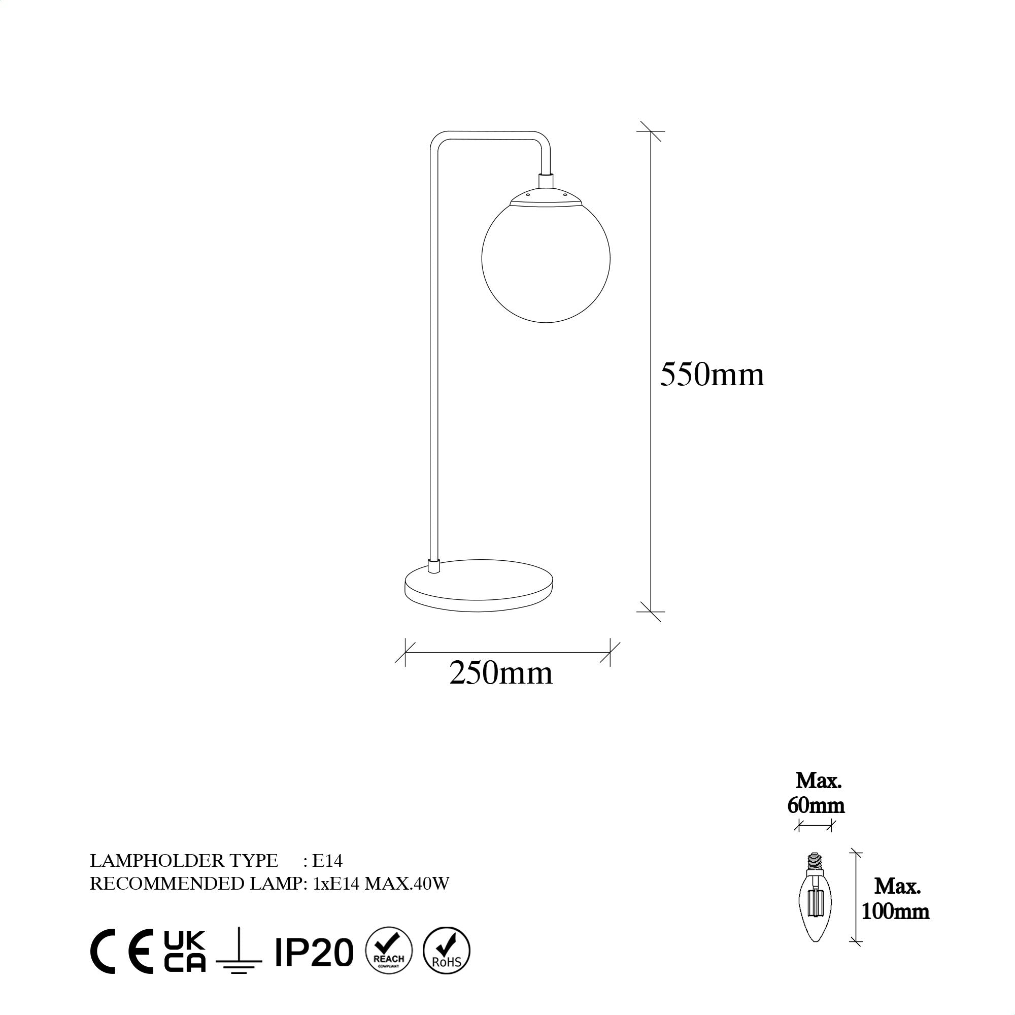 Viran - 10975 Bordslampa