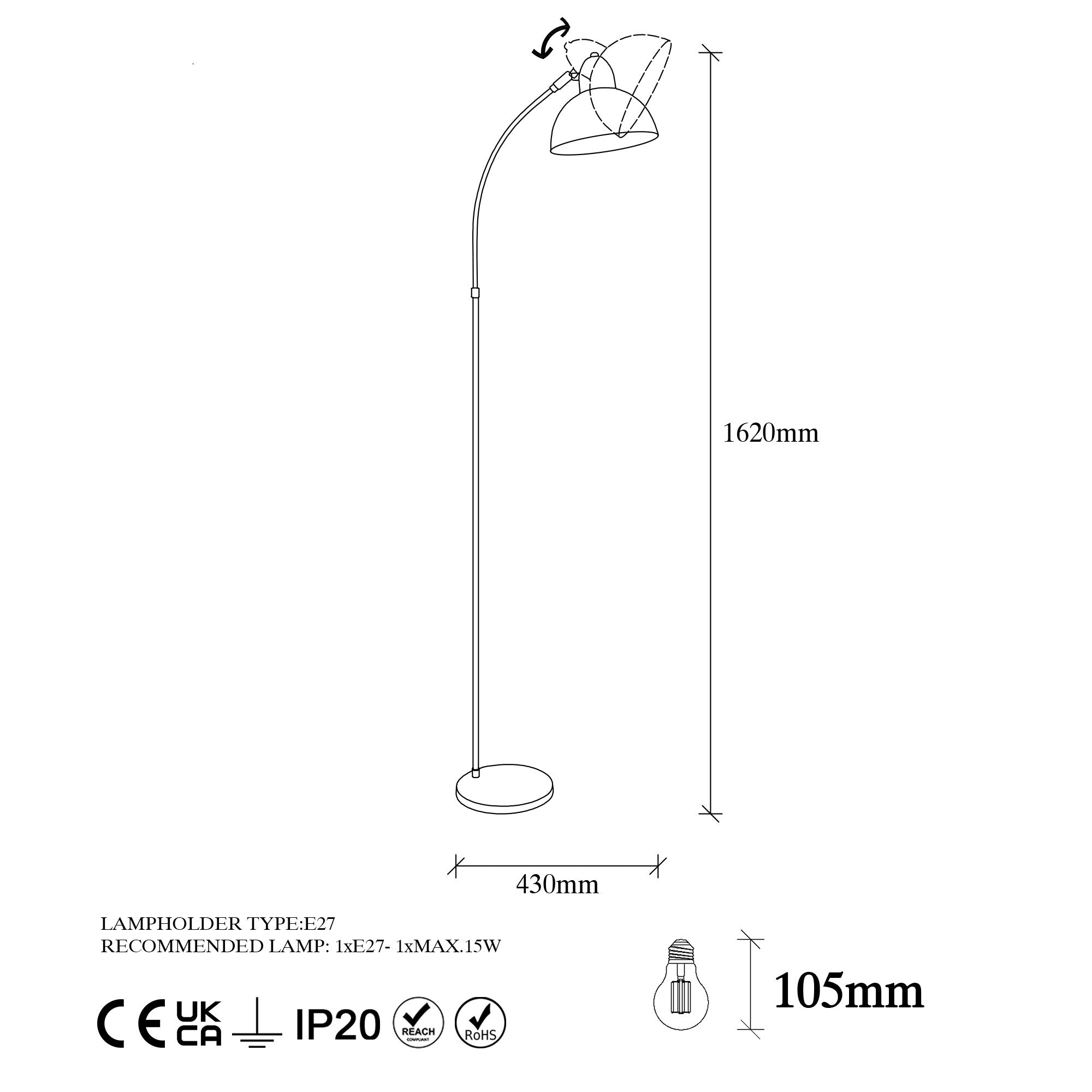 Varzan - 10850 Golvlampa
