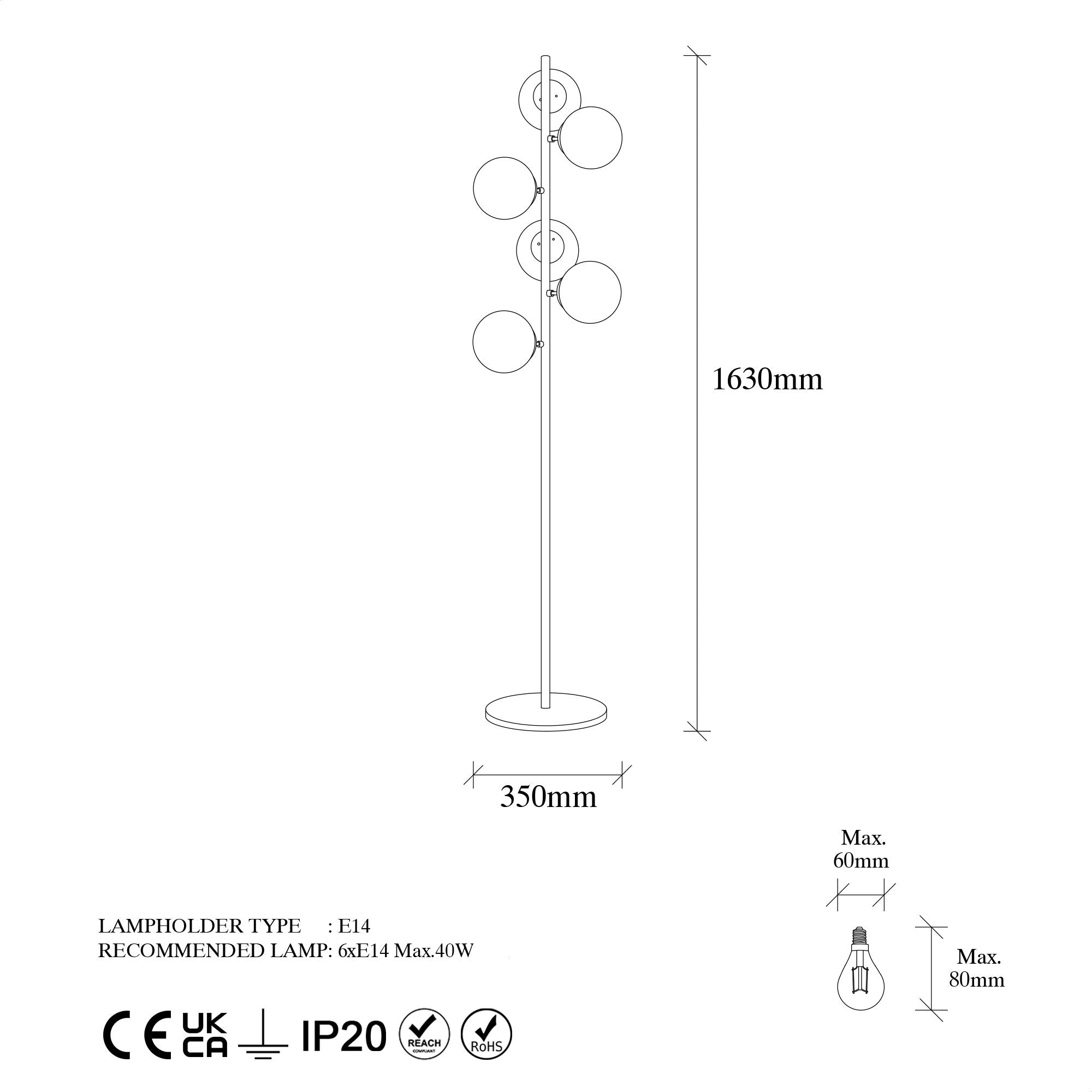Fazli - 10520 Golvlampa