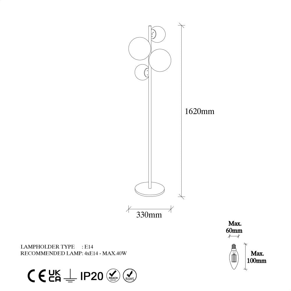 Fazli - 10523 Golvlampa