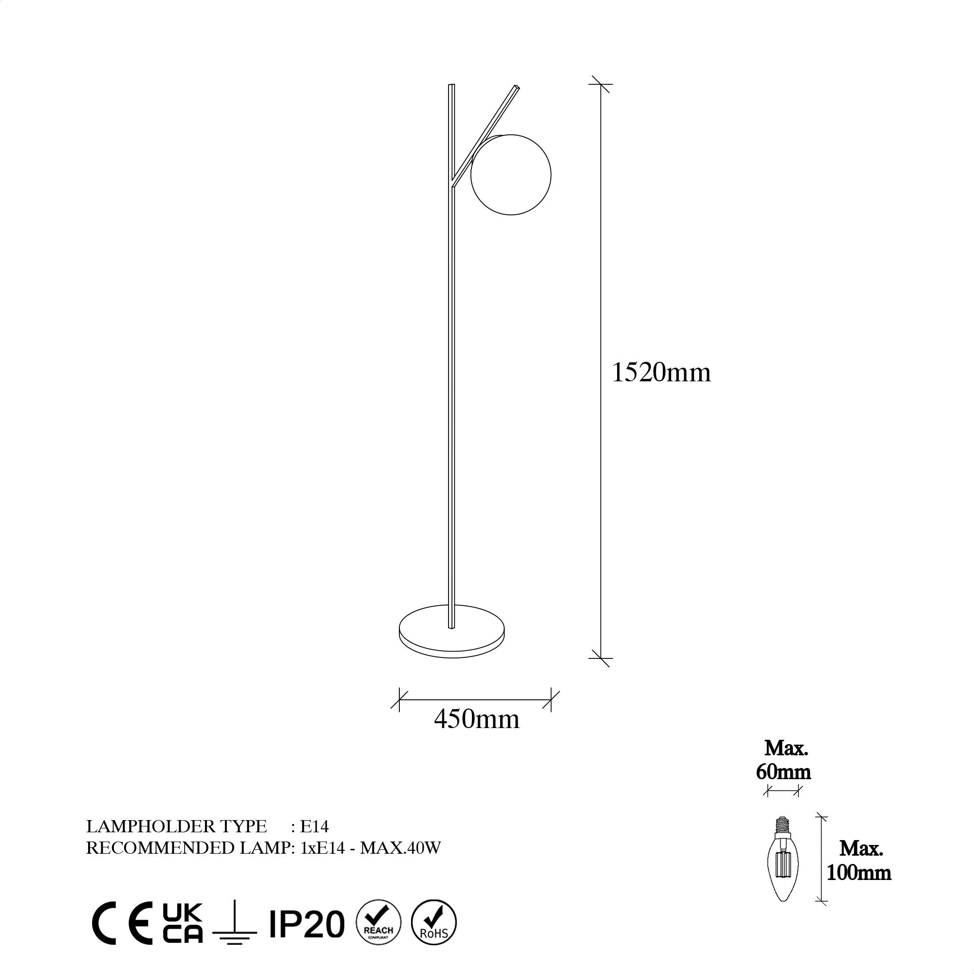 Fork - 13028 Golvlampa