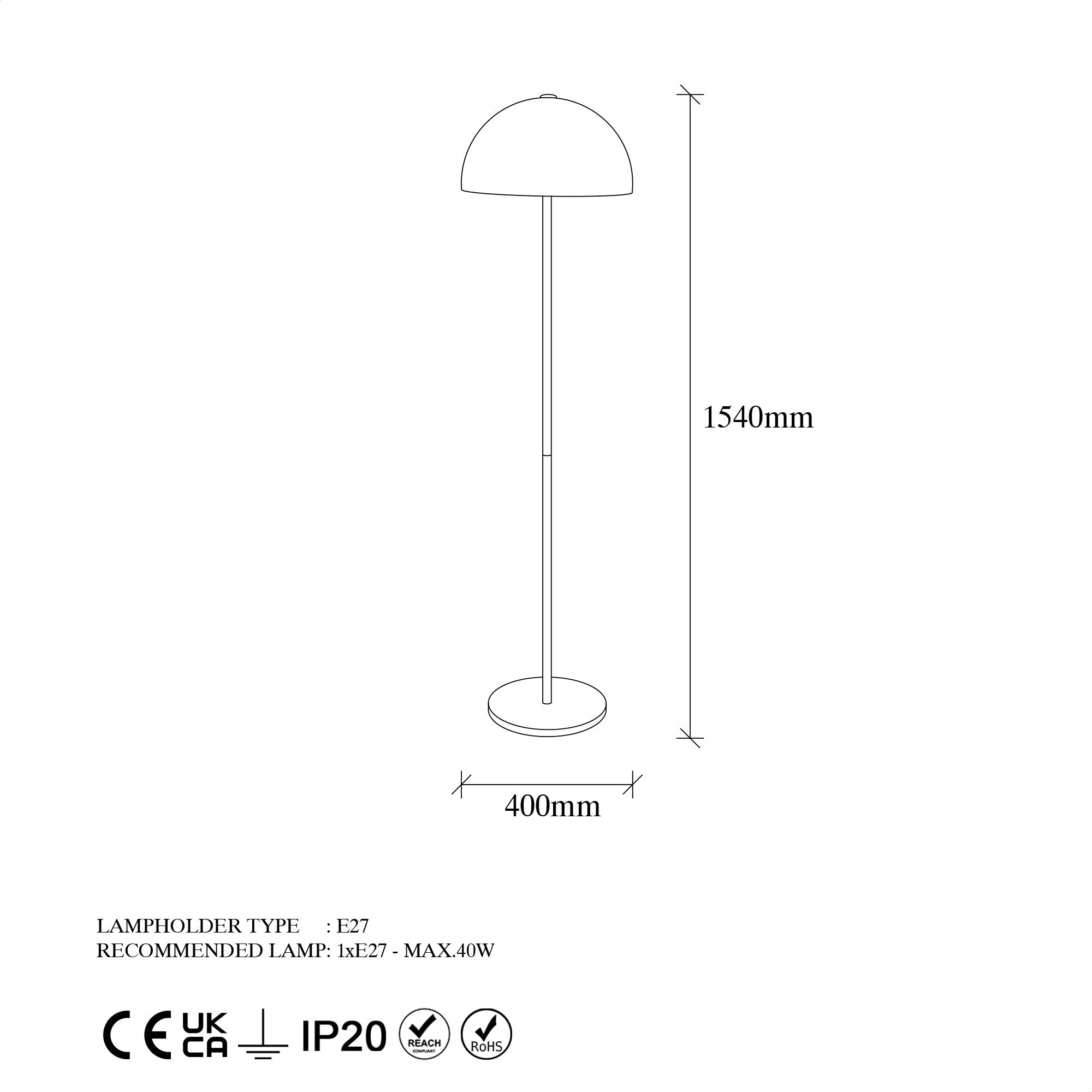 Mixed - 11515 Golvlampa