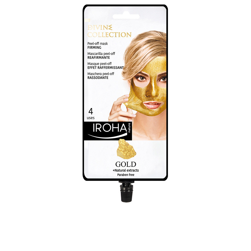 Iroha GOLD peel-off firming mask 4 uses