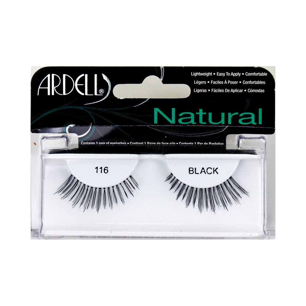 Ardell NATURAL eyelashes pocket pack #116-black