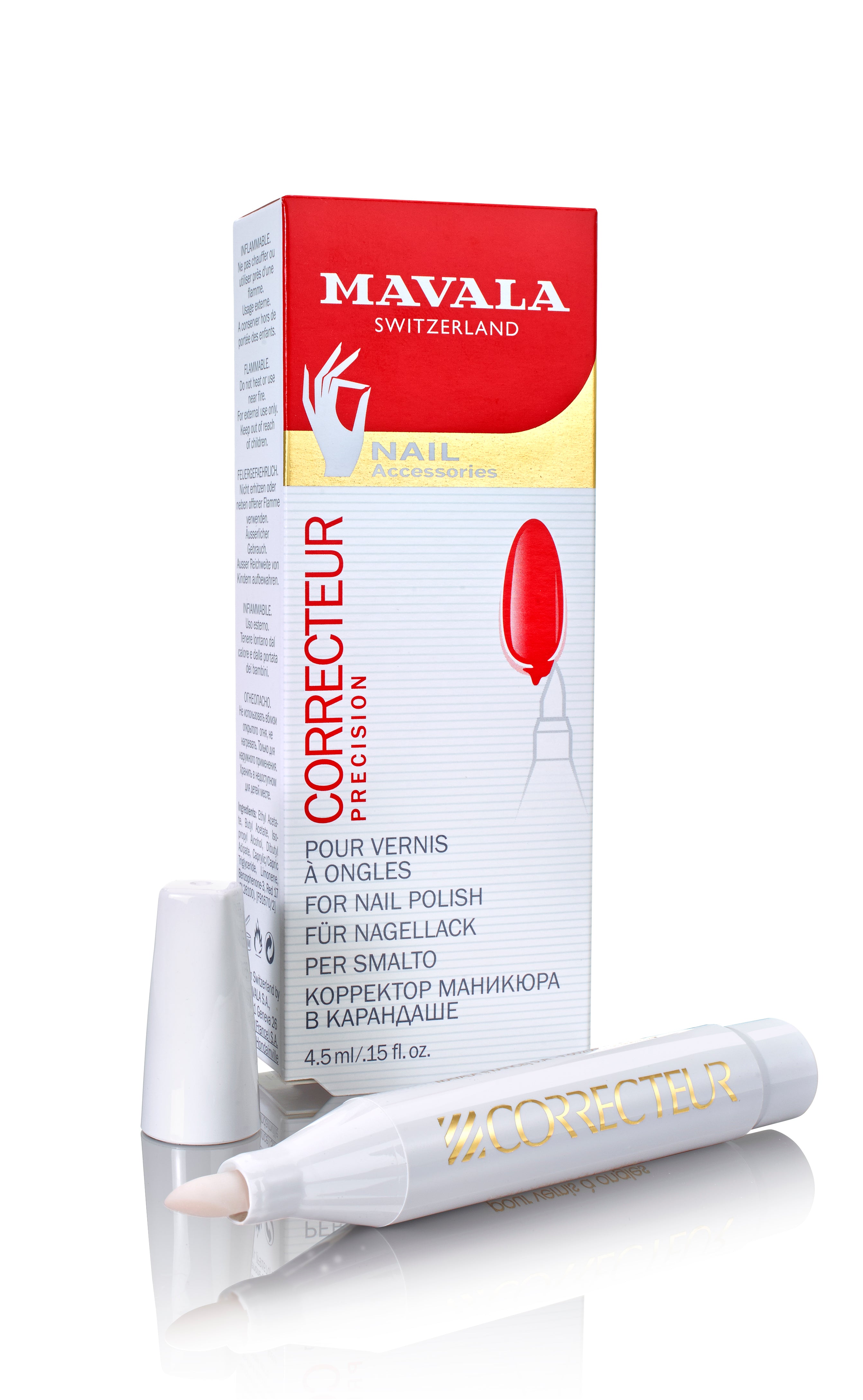 Mavala CORRECTEUR para esmalte de uñas 4,5 ml