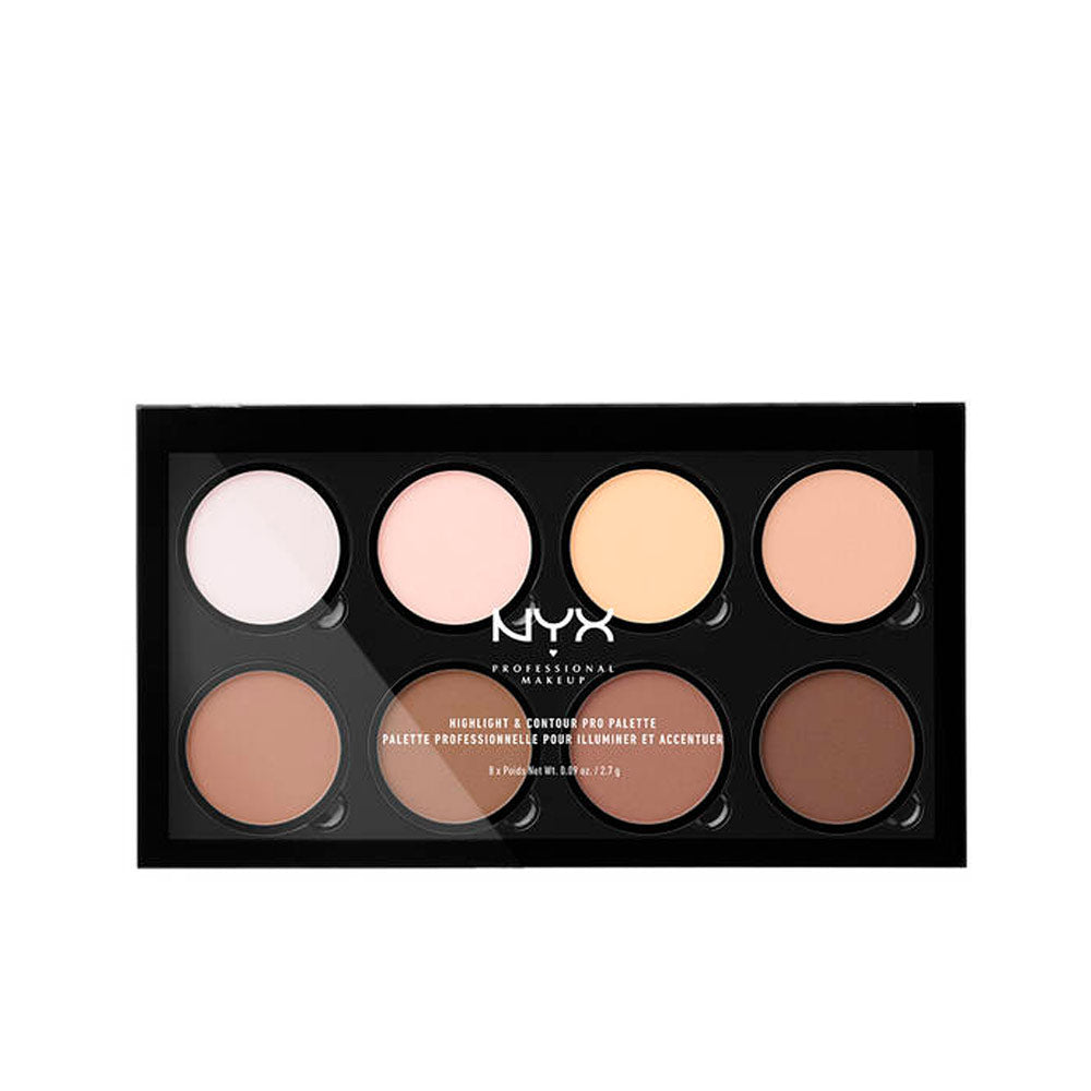 Nyx Professional Make Up HIGHLIGHT & CONTOUR PRO palette 8 x 2,7 gr