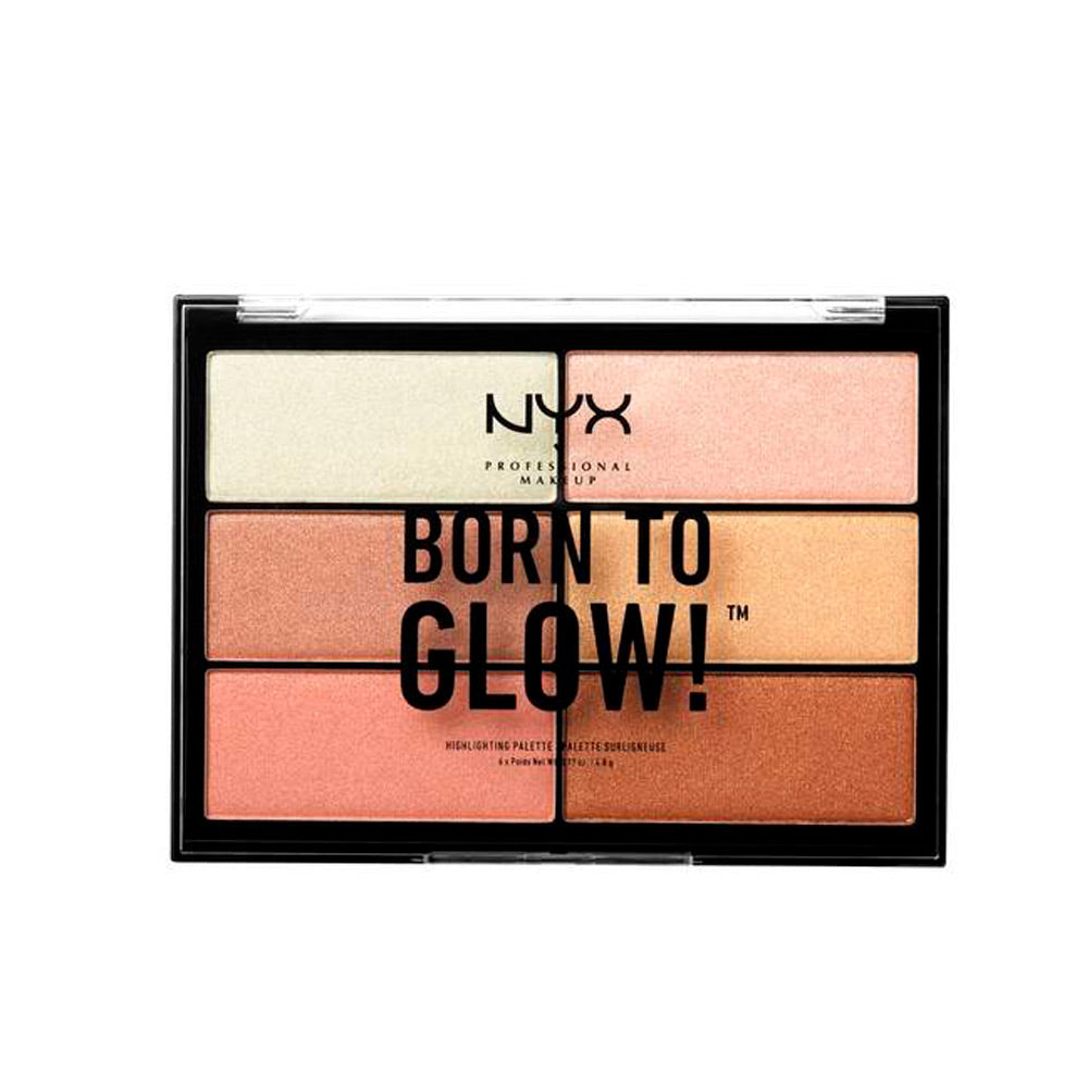 Nyx Professional Make Up BORN TO GLOW! highlighting palette 6 x 4 8 gr