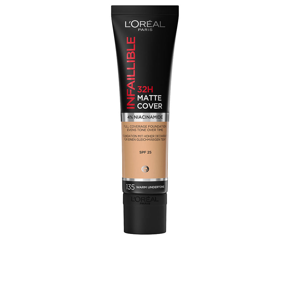 L'Oréal Paris INFAILLIBLE 32H matt täckfoundation #135-strålande vanilj 30 ml