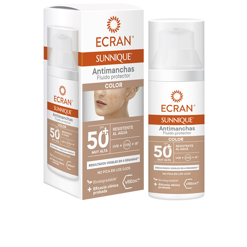 Ecran ECRAN SUNNIQUE antimanchas color SPF50+ 50 ml