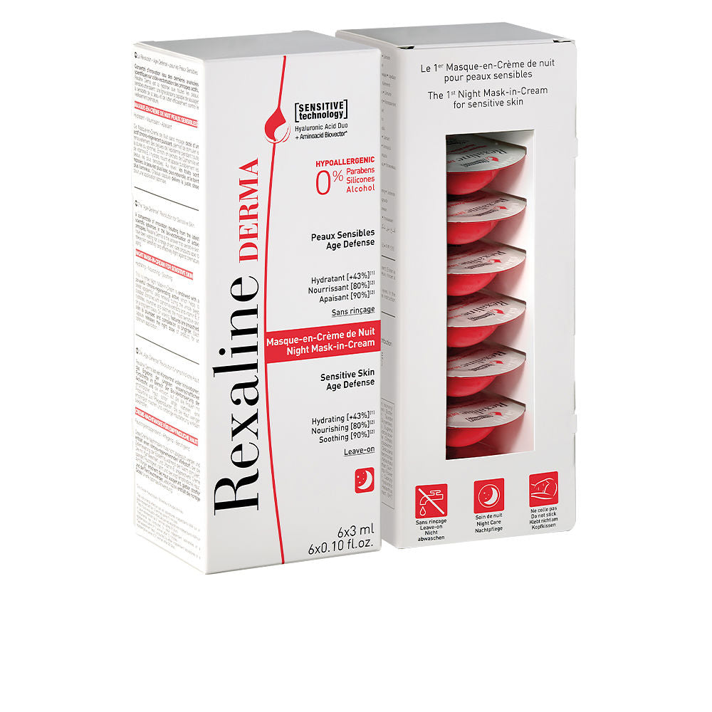 Rexaline DERMA night mask-in-cream 6 x 3 ml