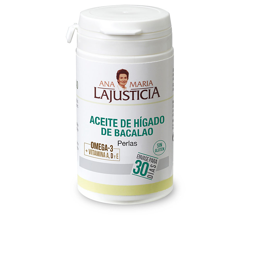 Ana María Lajusticia ACEITE DE HIGADO DE BACALAO + VITAMINA E 90 perlas