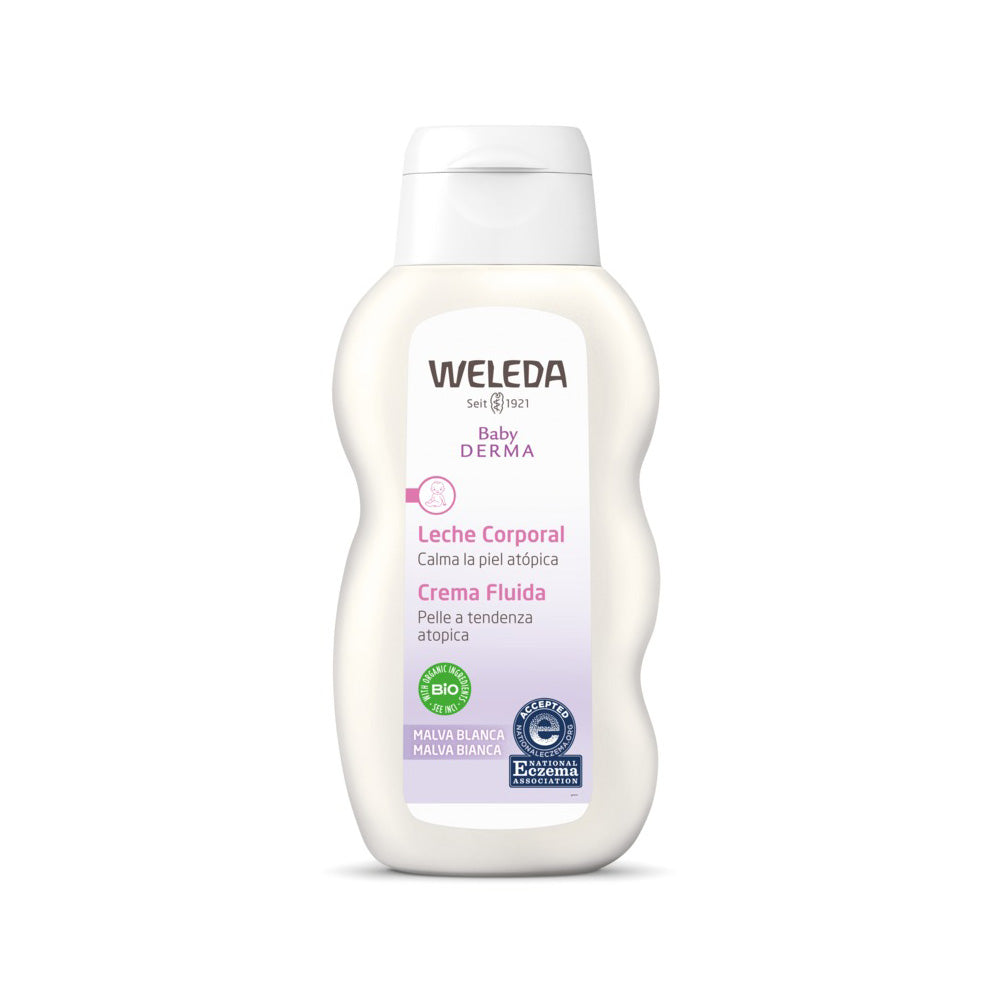 Weleda BABY DERMA leche corporal de malva blanca 200 ml