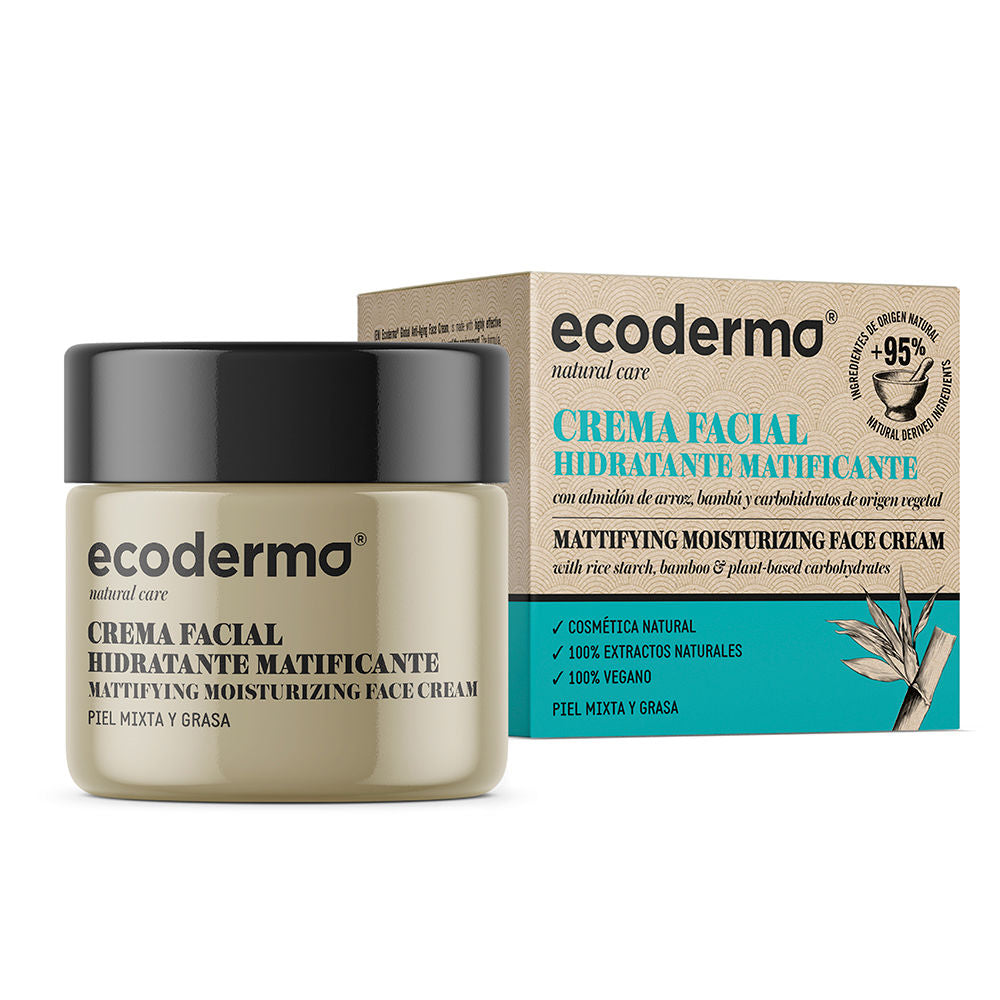 Ecoderma CREMA FACIAL hidratante matificante 50 ml