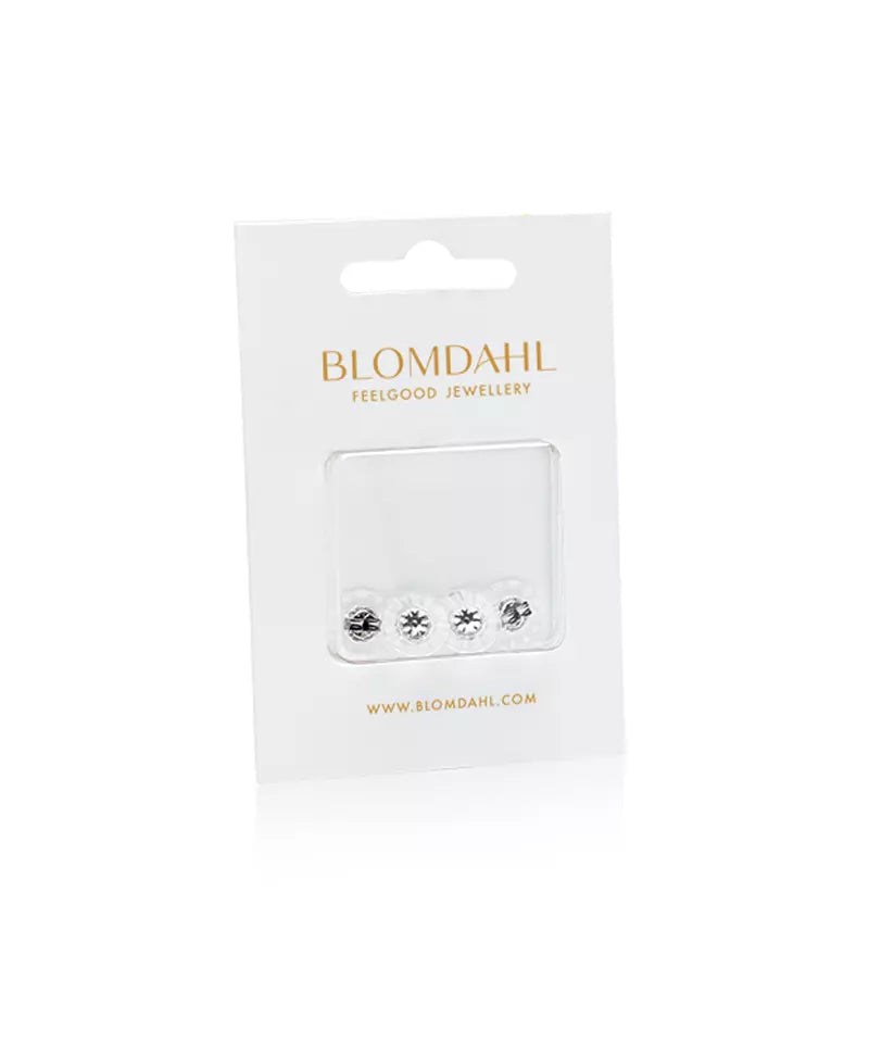 NT Skin friendly earring backs with disc for titanium earrings