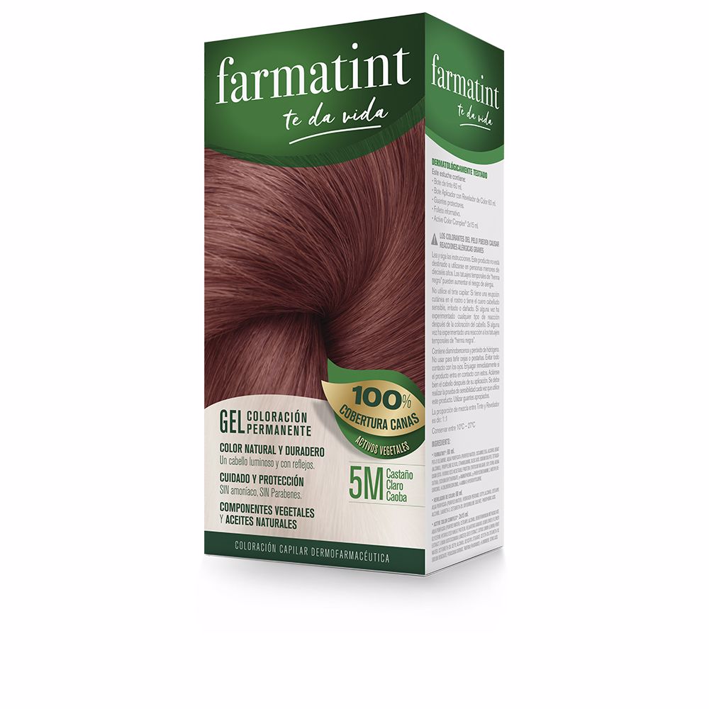 Farmatint FARMATINT GEL coloración permanente #5m-castaño claro caoba 5 u