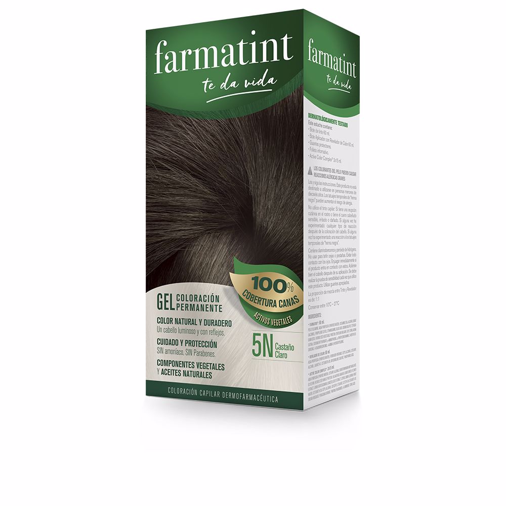 Farmatint FARMATINT GEL coloración permanente #5n-castaño claro 5 u